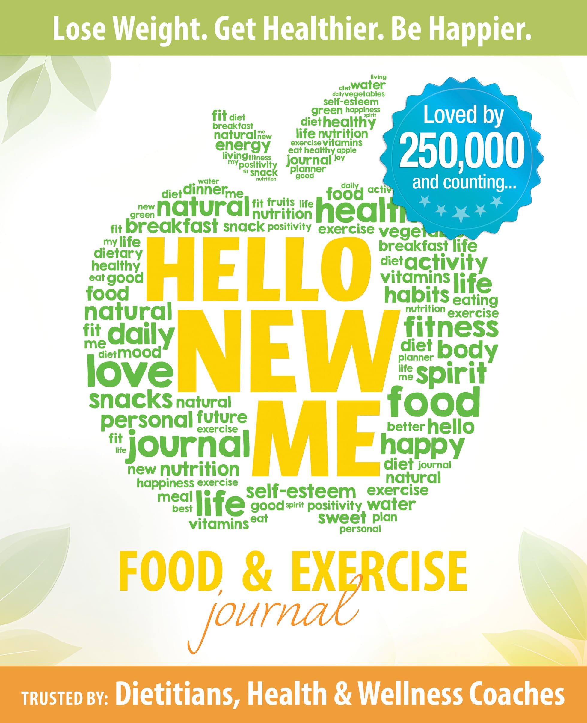 Happy Books Hub Hello New Me: 90-Day Food and Exercise Journal | Daily Meal and Activity Tracker | Paperback 1