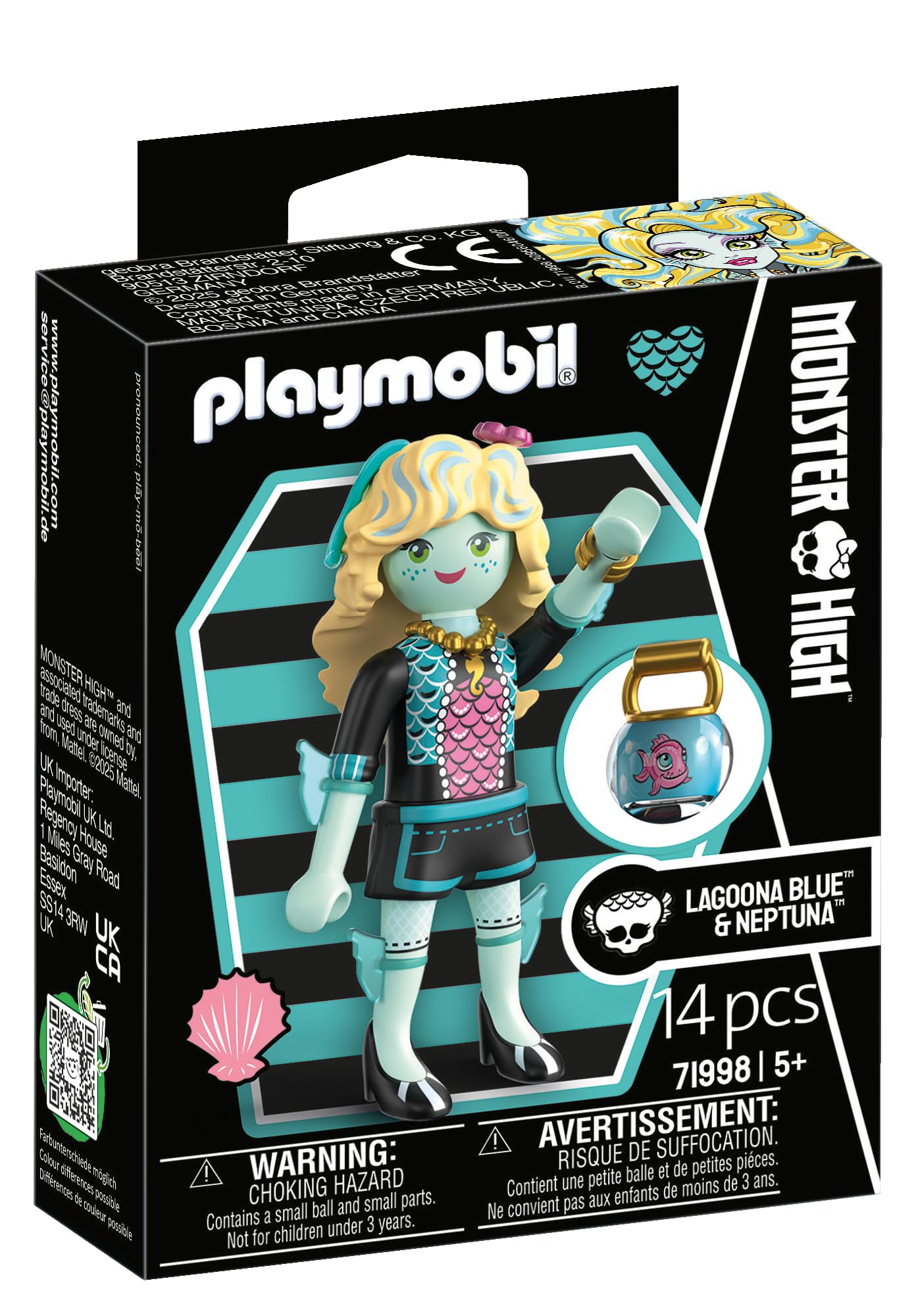Playmobil Monster High Lagoona Blue - Ocean-Themed Play Figure Set for Kids 4+