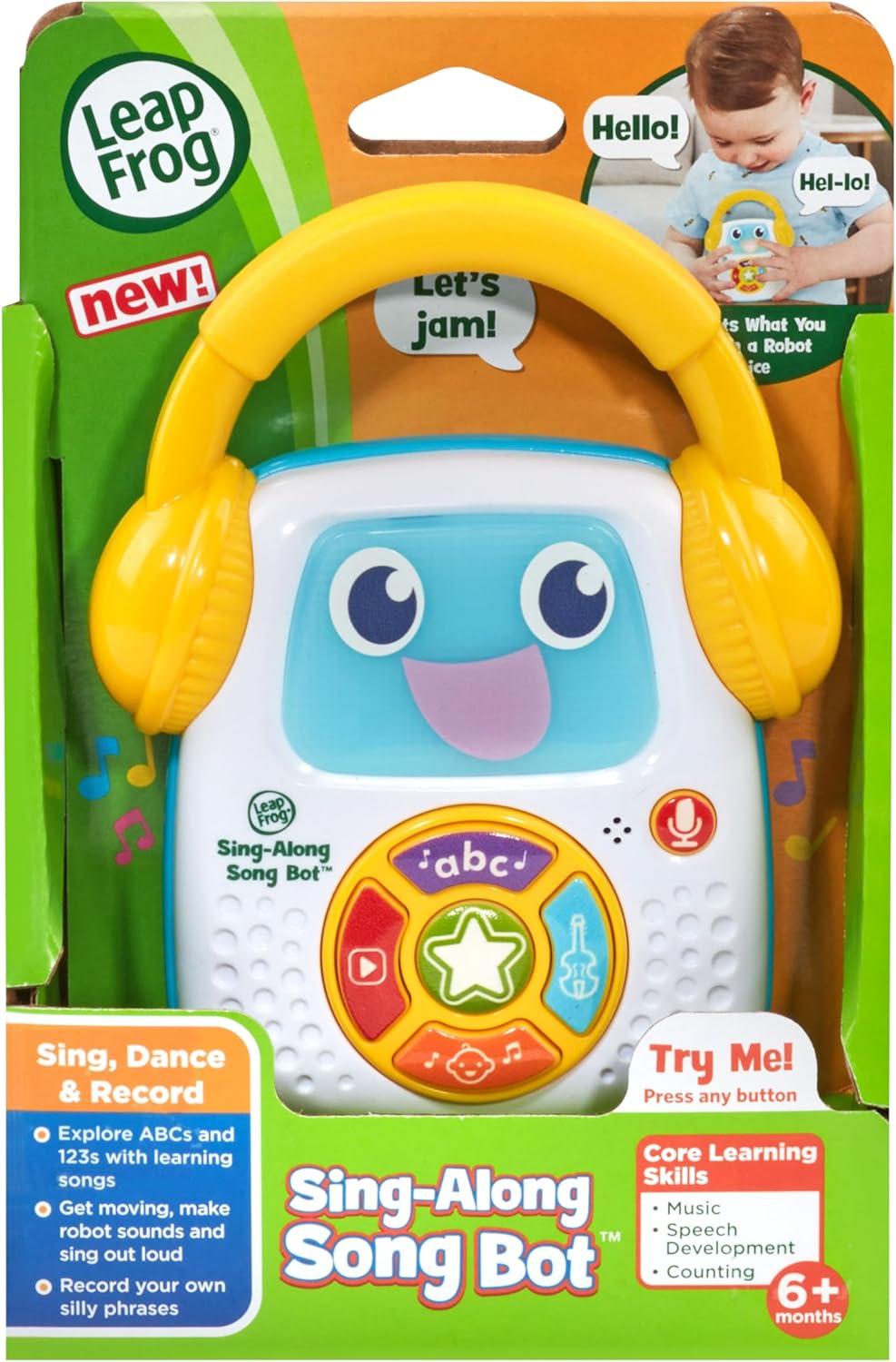 LeapFrog Sing-Along Song Bot - Musical Language Learning Toy for Toddlers 6M+ 3