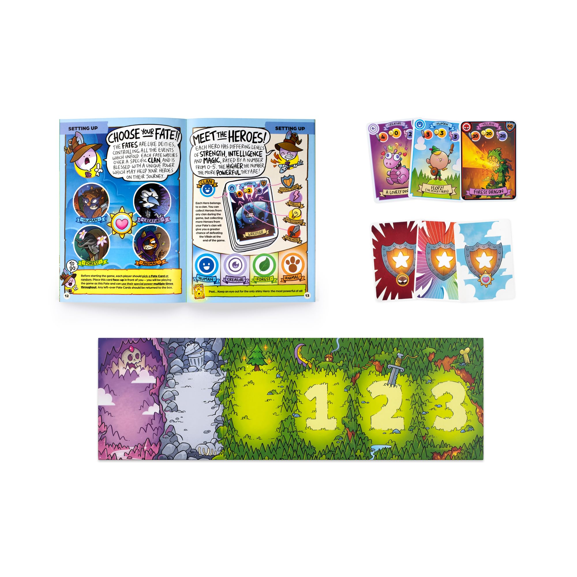 Laurence King Jamie Smart’s Hero Slam: Quest to Save the Enchanted Forest Card Game | Ages 8-10 | 1-4 Players 5