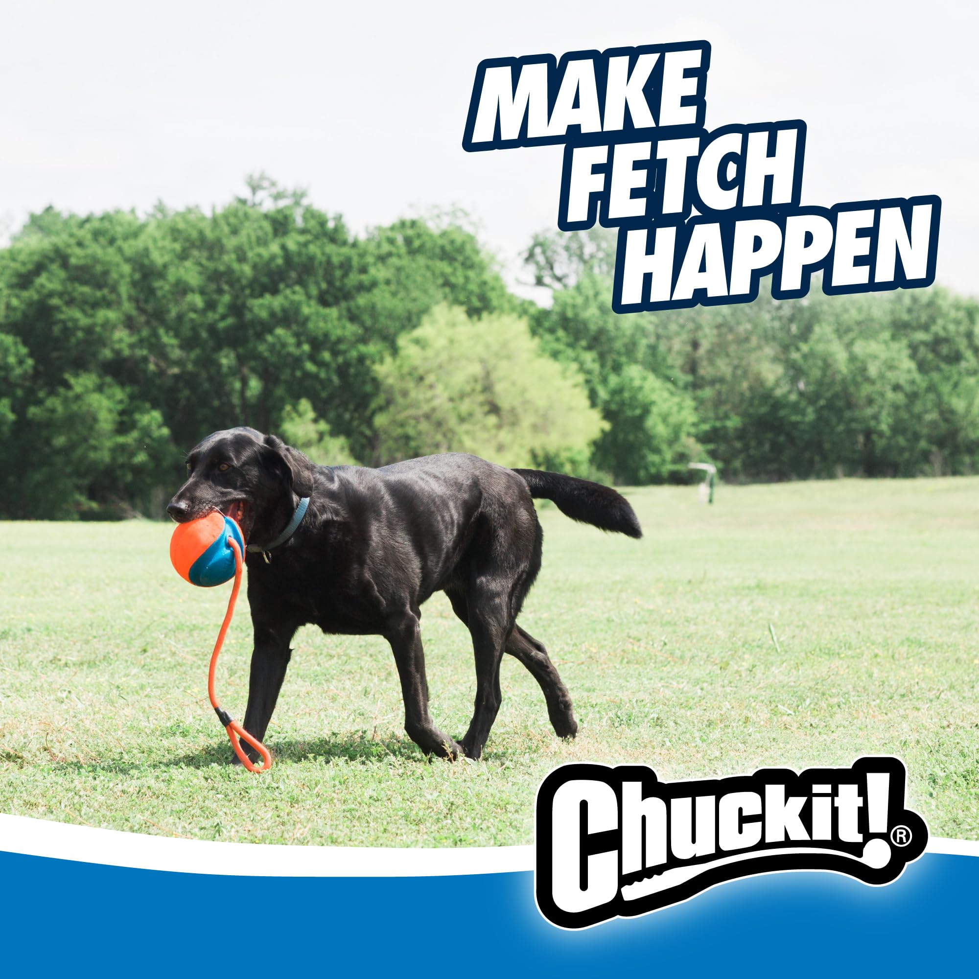 Chuckit! Rope Fetch Dog Toy - 3-in-1 Play: Kick, Tug, Throw | Durable Polyester 7