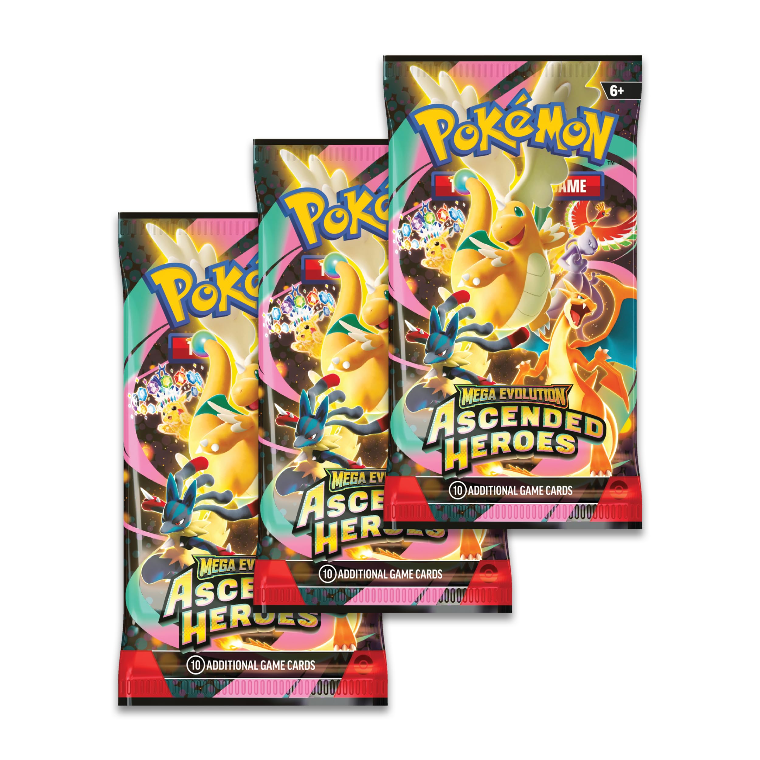 Pokémon TCG: Mega Evolution—Ascended Heroes Tech Sticker Collection - Charmander | 3 Booster Packs 3