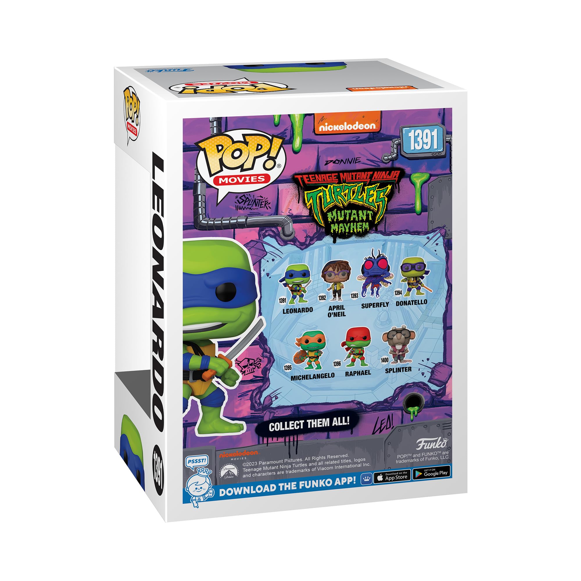 Funko Pop! Movies: Teenage Mutant Ninja Turtles - Leonardo Vinyl Figure 8