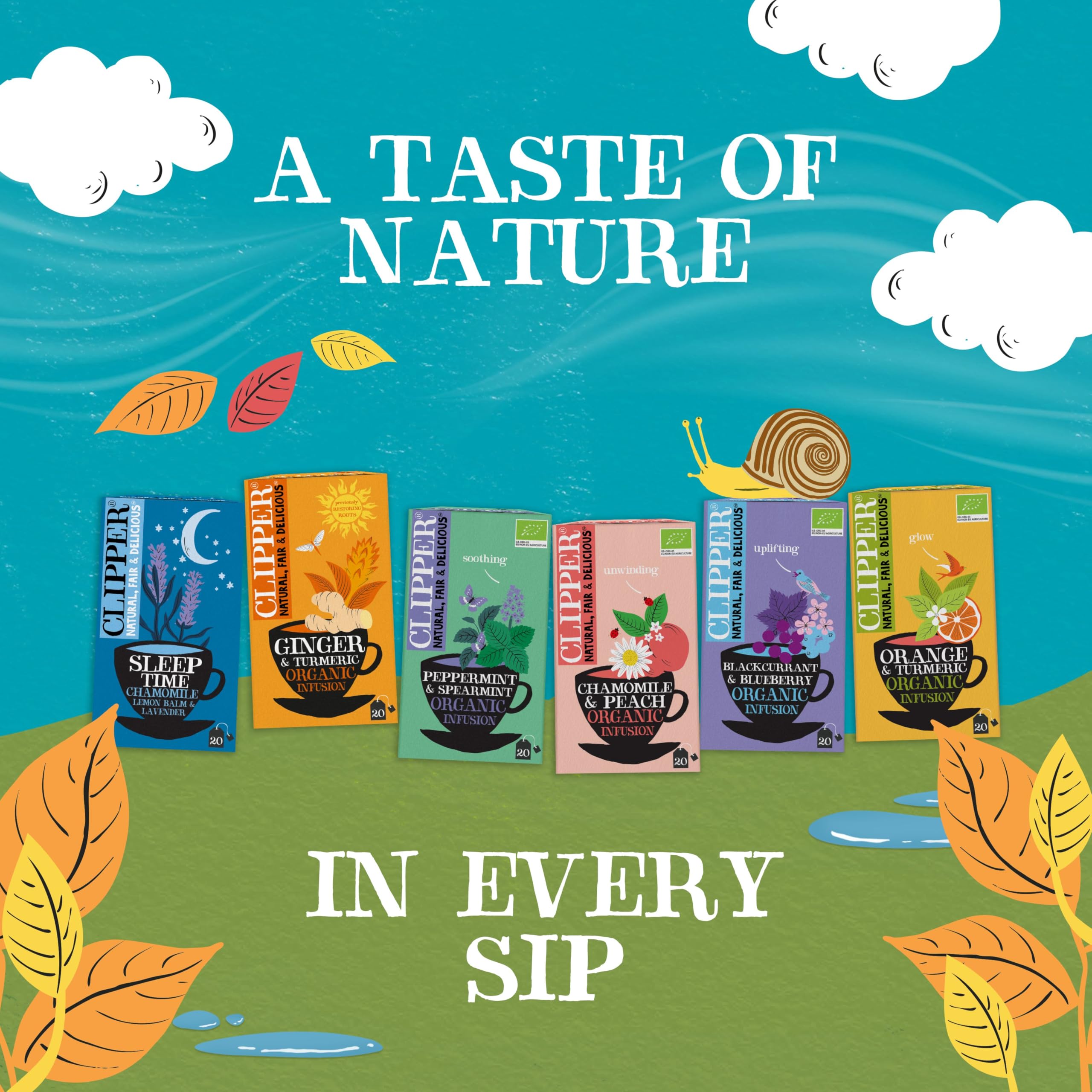 Clipper Organic Peppermint & Spearmint Infusions Fruit Teabags - 80 Unbleached Tea Bags 15