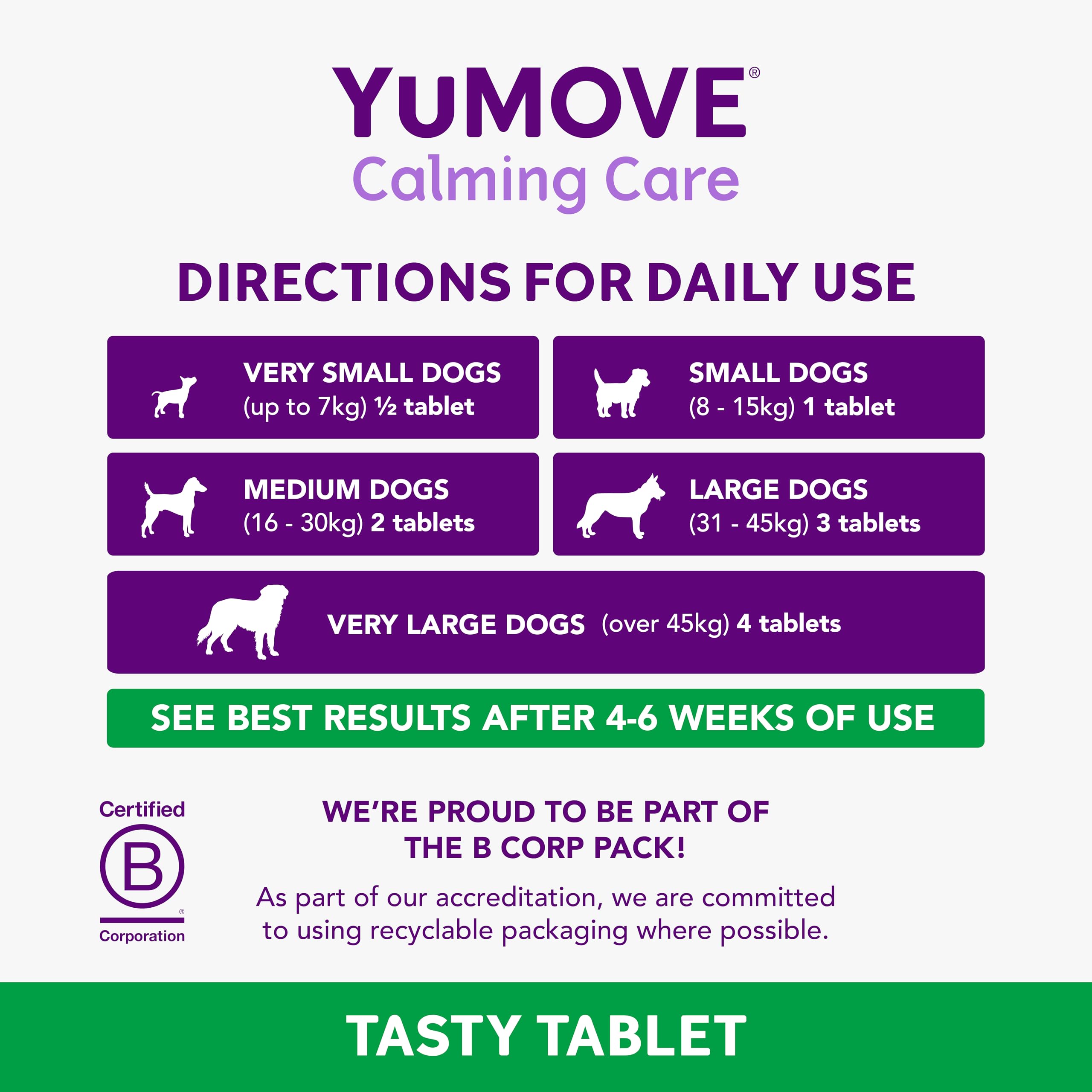YuMOVE Calming Care Tasty Treats Dog Supplements for Anxiety Relief | 120 Tablets 5