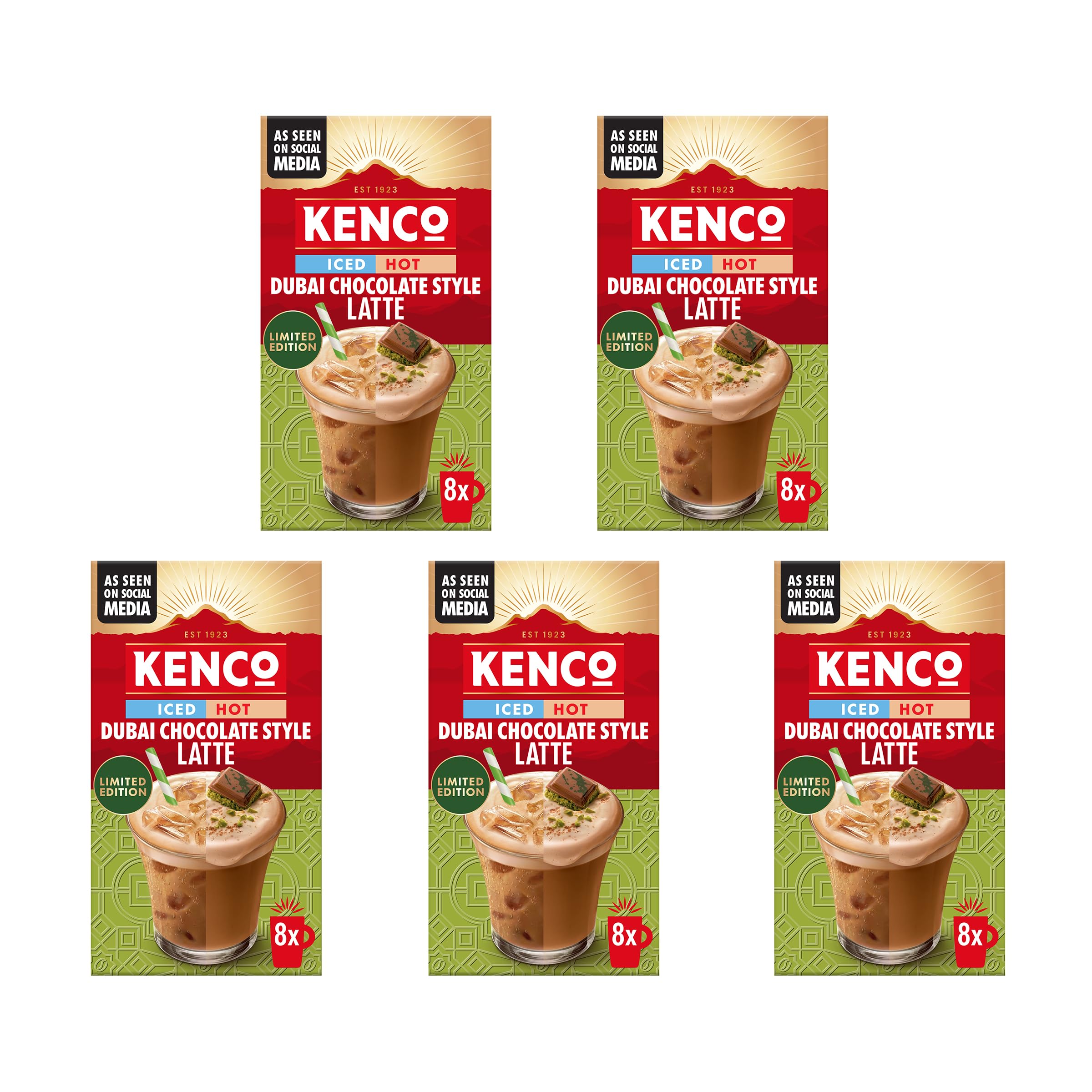 Kenco Dubai Chocolate Style Latte Instant Coffee - 40 Sachets 1
