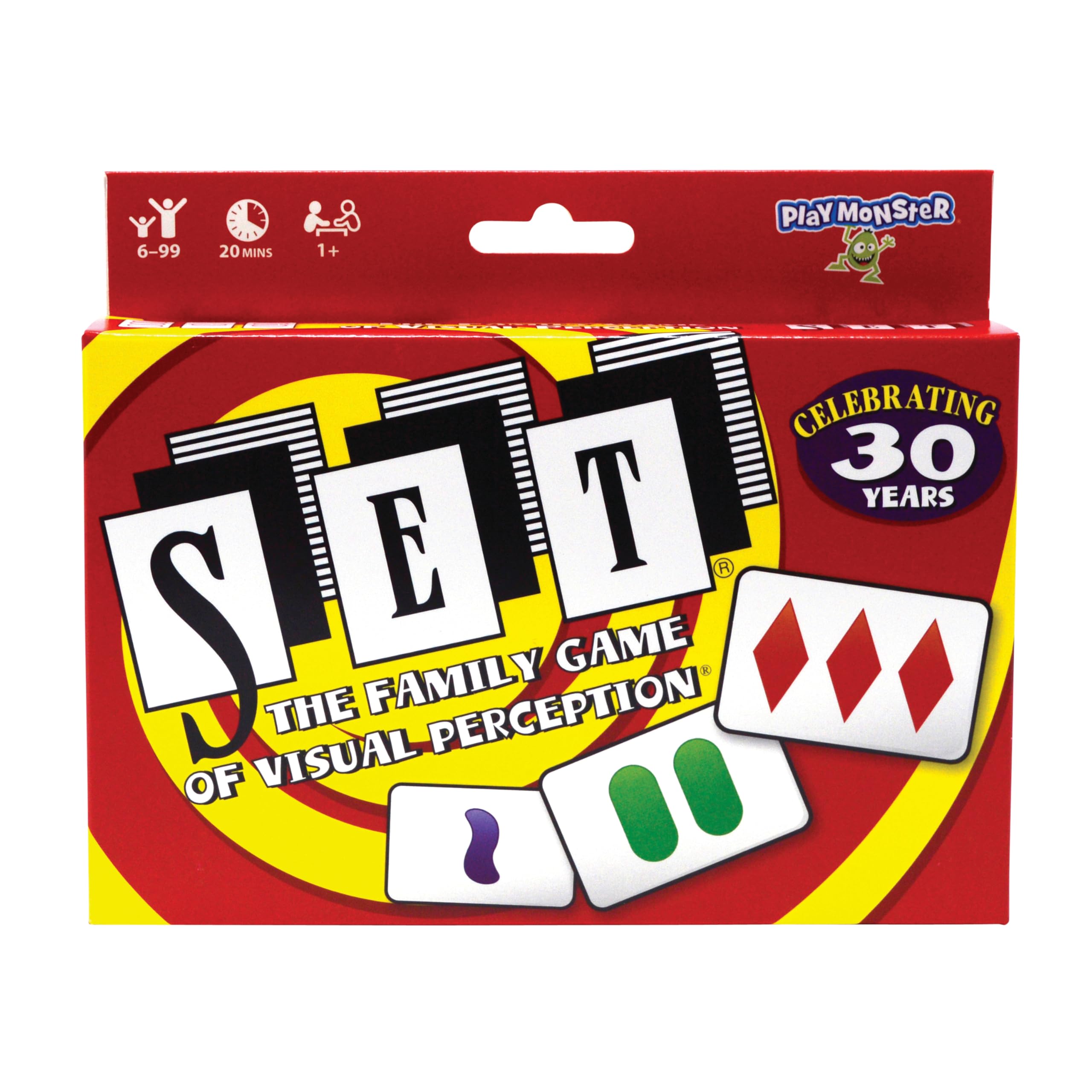 PlayMonster SET Card Game - Visual Perception & Logic Skills | 81 Cards | Age 6+