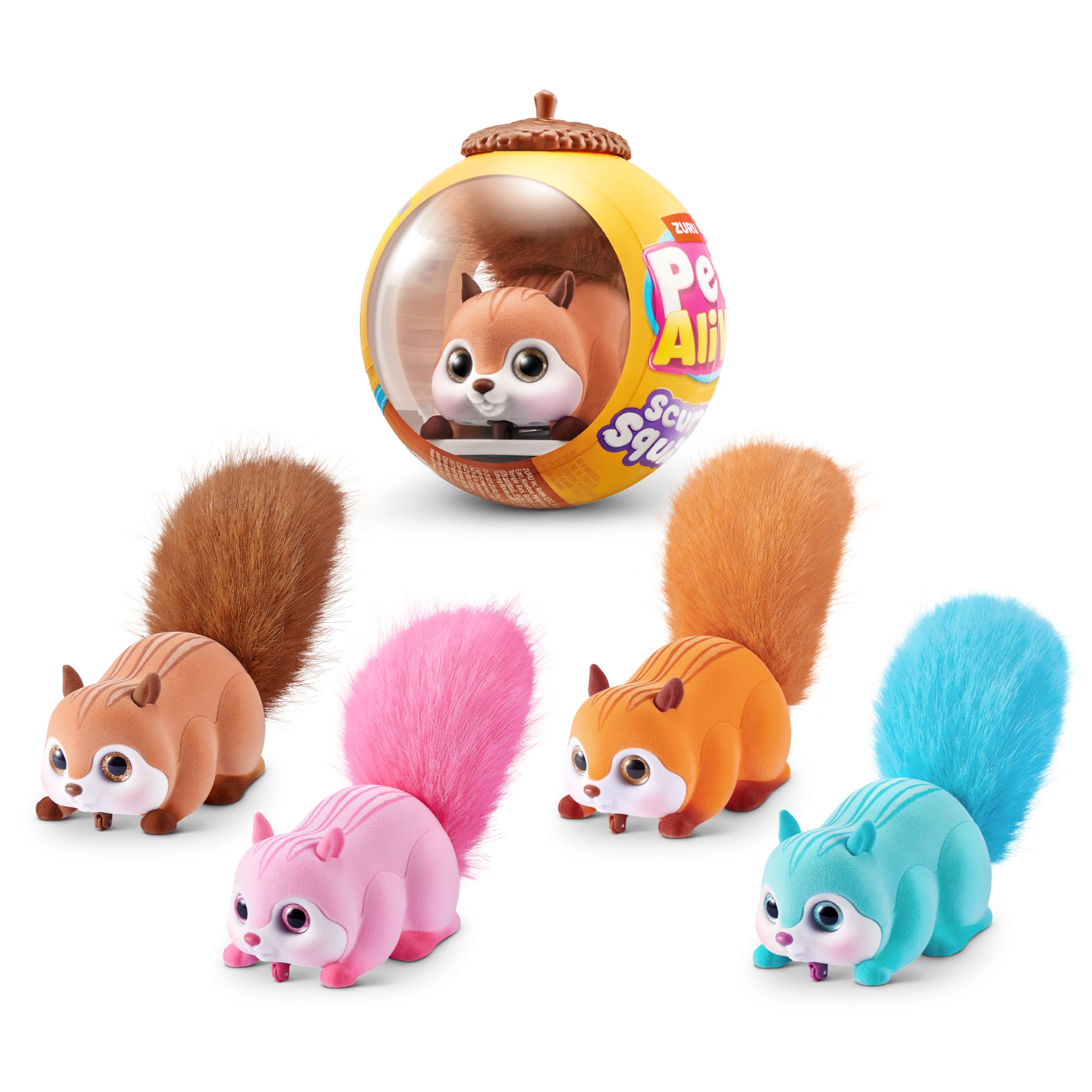 Pets Alive Scurry'n Squirrel - Interactive Robotic Pet Toy | Blue | Ages 2+