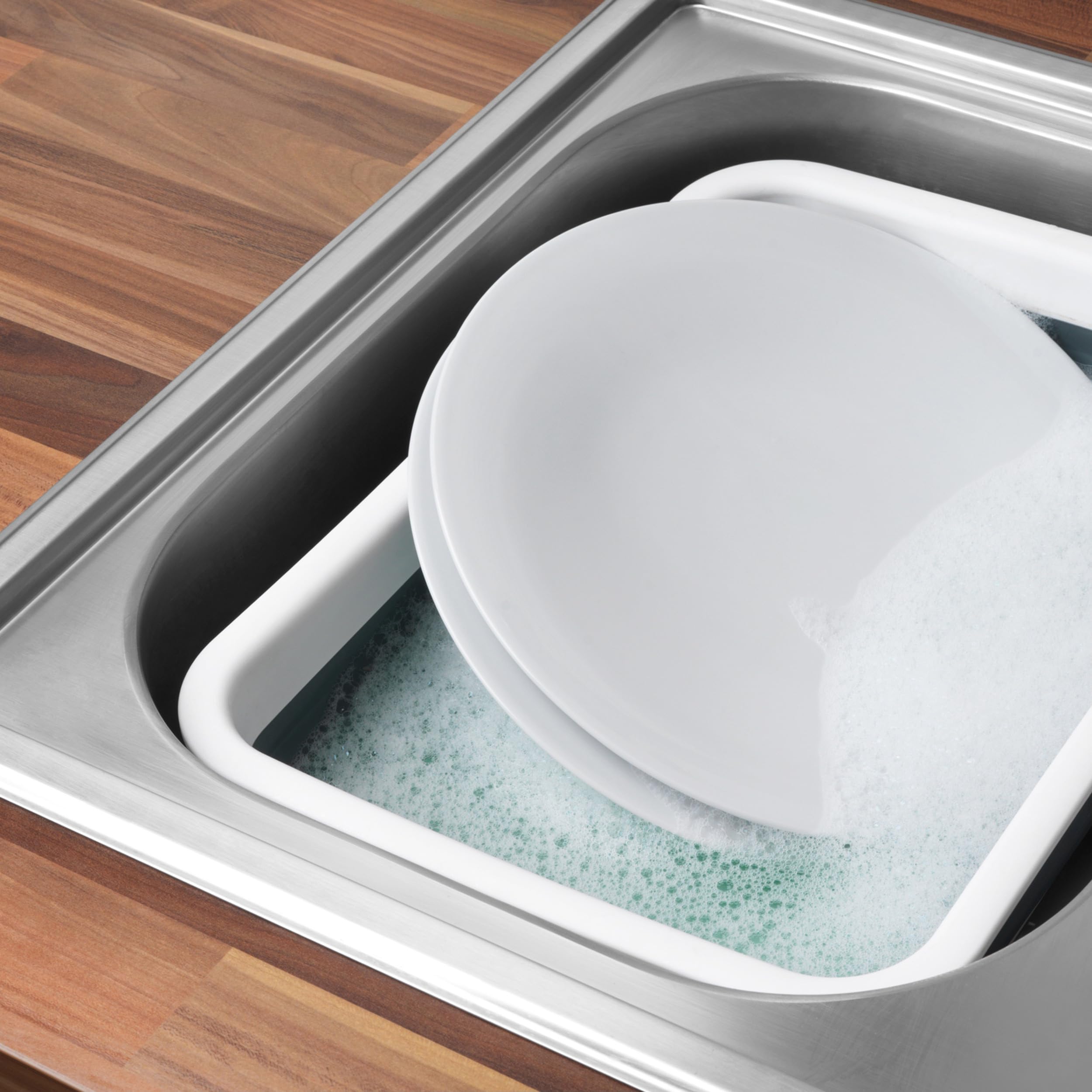 Beldray Collapsible Washing Up Bowl - Foldable Dish Basin for Camping, Kitchen Sink Use | Grey Plastic 5