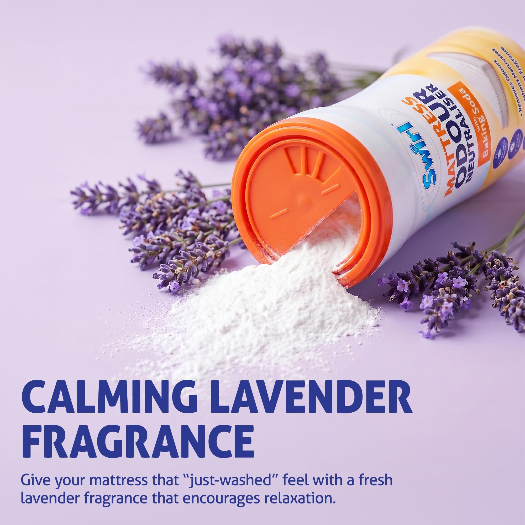 Swirl Mattress Odour Neutraliser with Baking Soda - Lavender Fragrance, 500g 3