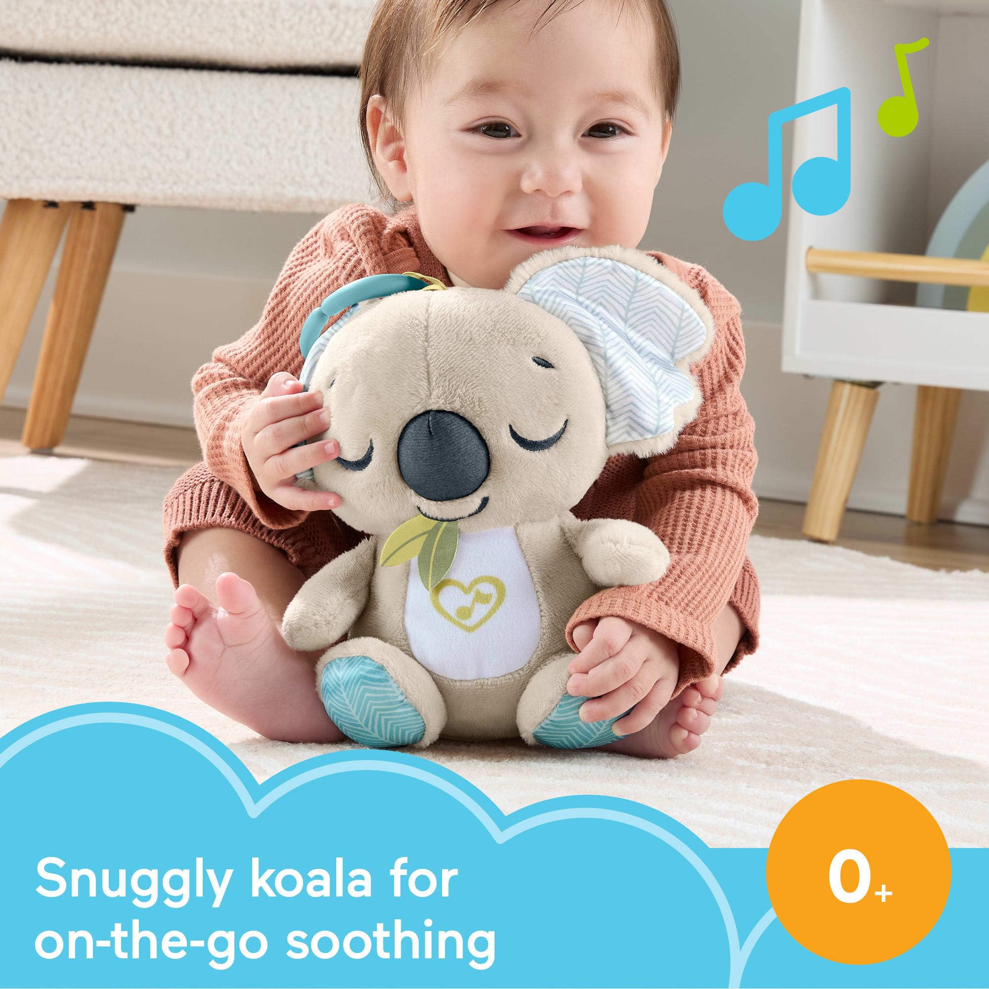 Fisher-Price On-the-Go Koala Soother - Plush Portable Sound Machine for Newborns 0+ Months 9