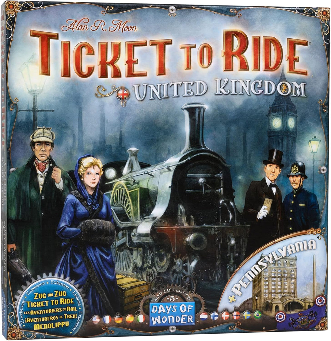 Days of Wonder Ticket to Ride United Kingdom & Pennsylvania Expansion (DO7223)