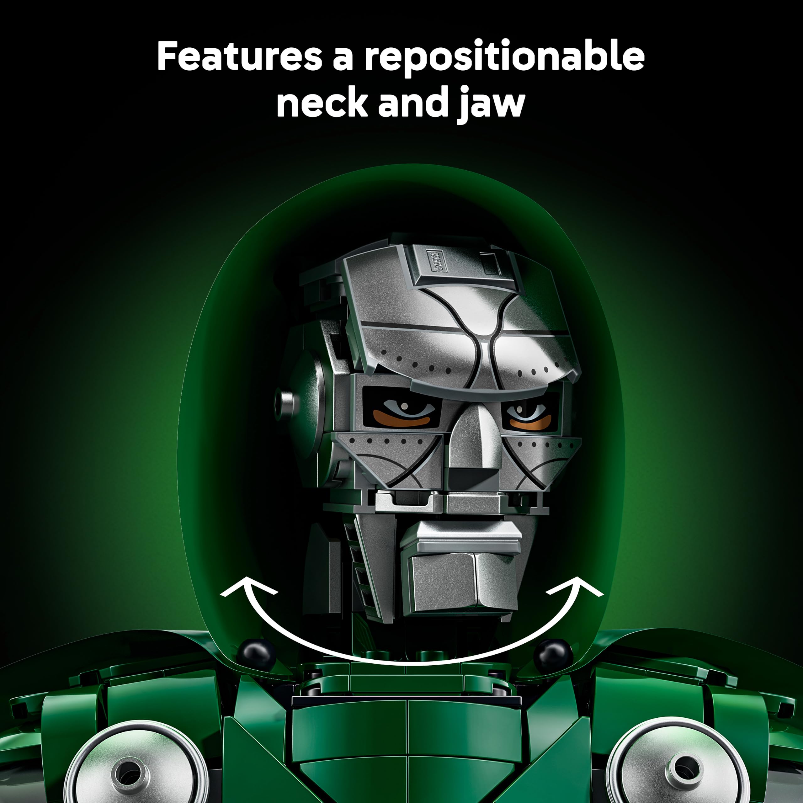 LEGO Marvel Doctor Doom Bust 76345 - Display Model Kit for Adults | Collectible Minifigure & Nameplate | 18+ Age Range 4