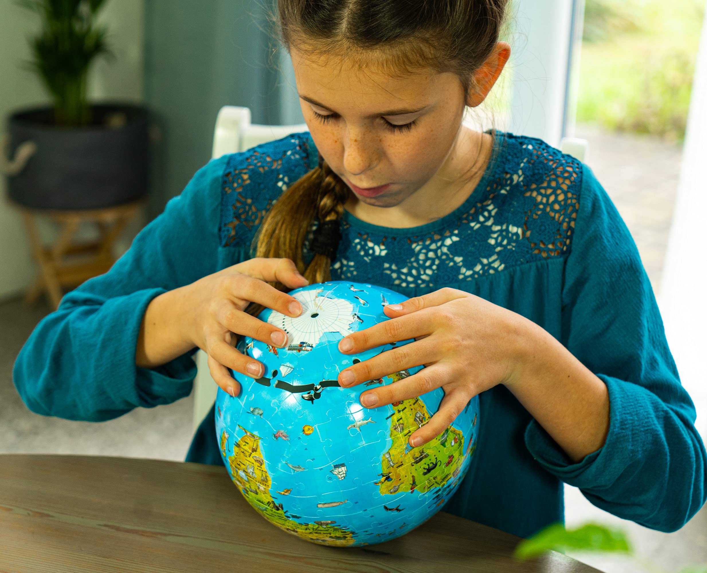 Ravensburger World Globe 3D Jigsaw Puzzle - 180 Pieces | Ages 6+ | No Glue Required 6