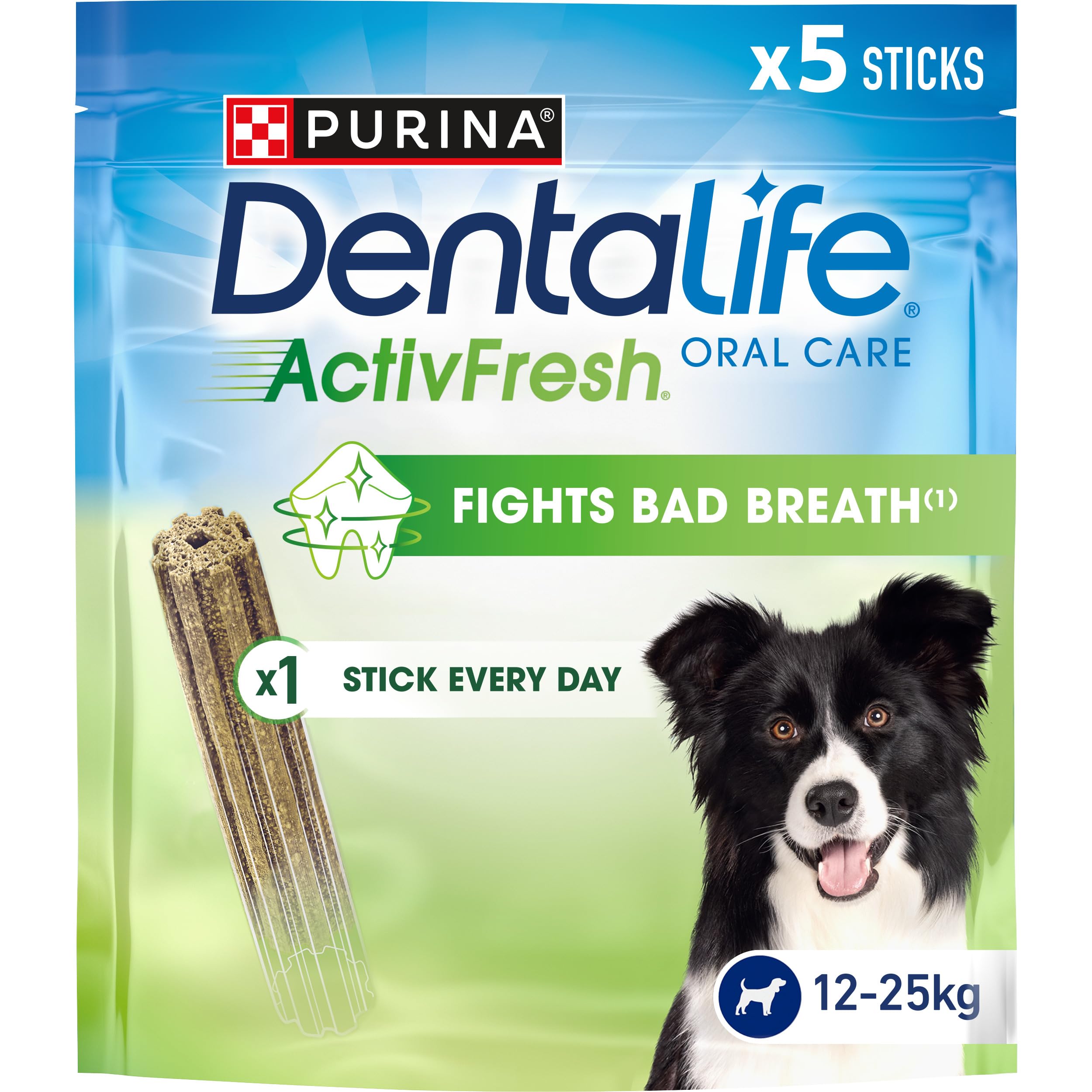 Dentalife ActivFresh Medium Dental Sticks for Adult Dogs with Chicken Flavor - 5 Sticks