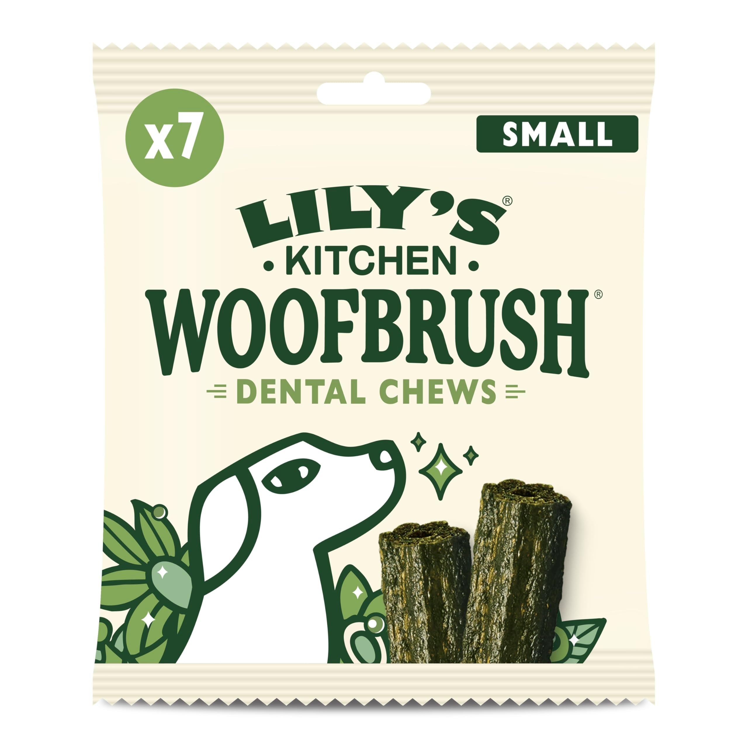 Lily's Kitchen Woofbrush Small Dental Dog Chews - Grain-Free, Vet Approved | 7 Chews per Pack 8