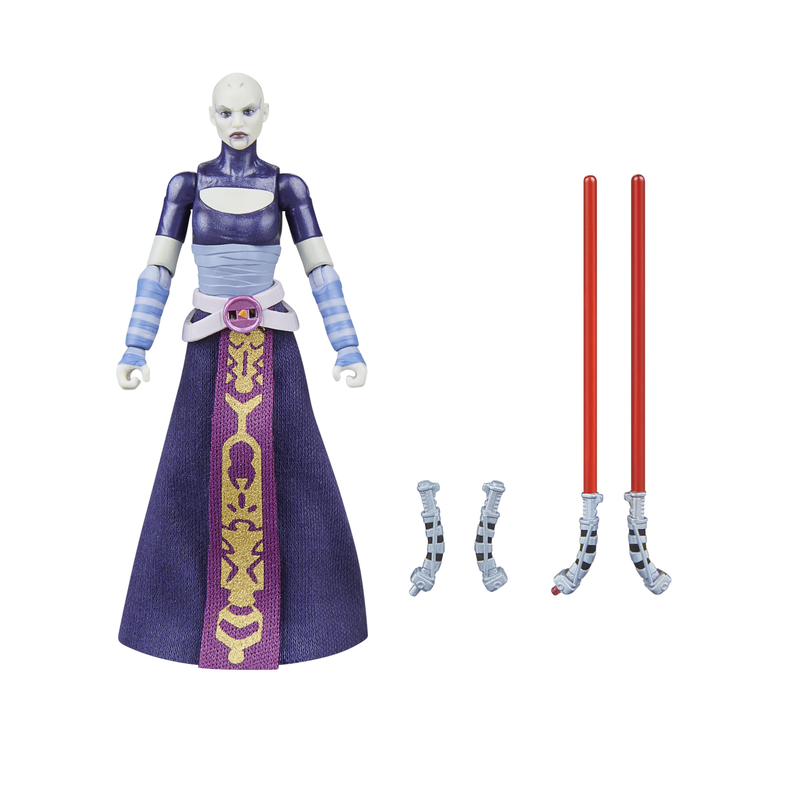 Star Wars The Vintage Collection Asajj Ventress Action Figure - 9.5 cm Scale, The Clone Wars Series-Inspired Collectible