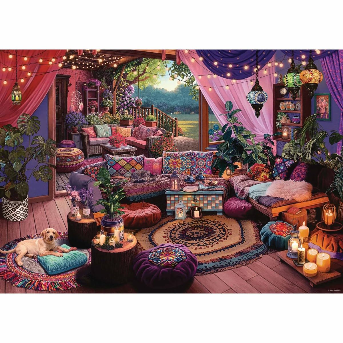 Ravensburger - My Haven No. 12 Boho Retreat 1000 Piece Jigsaw Puzzle 4