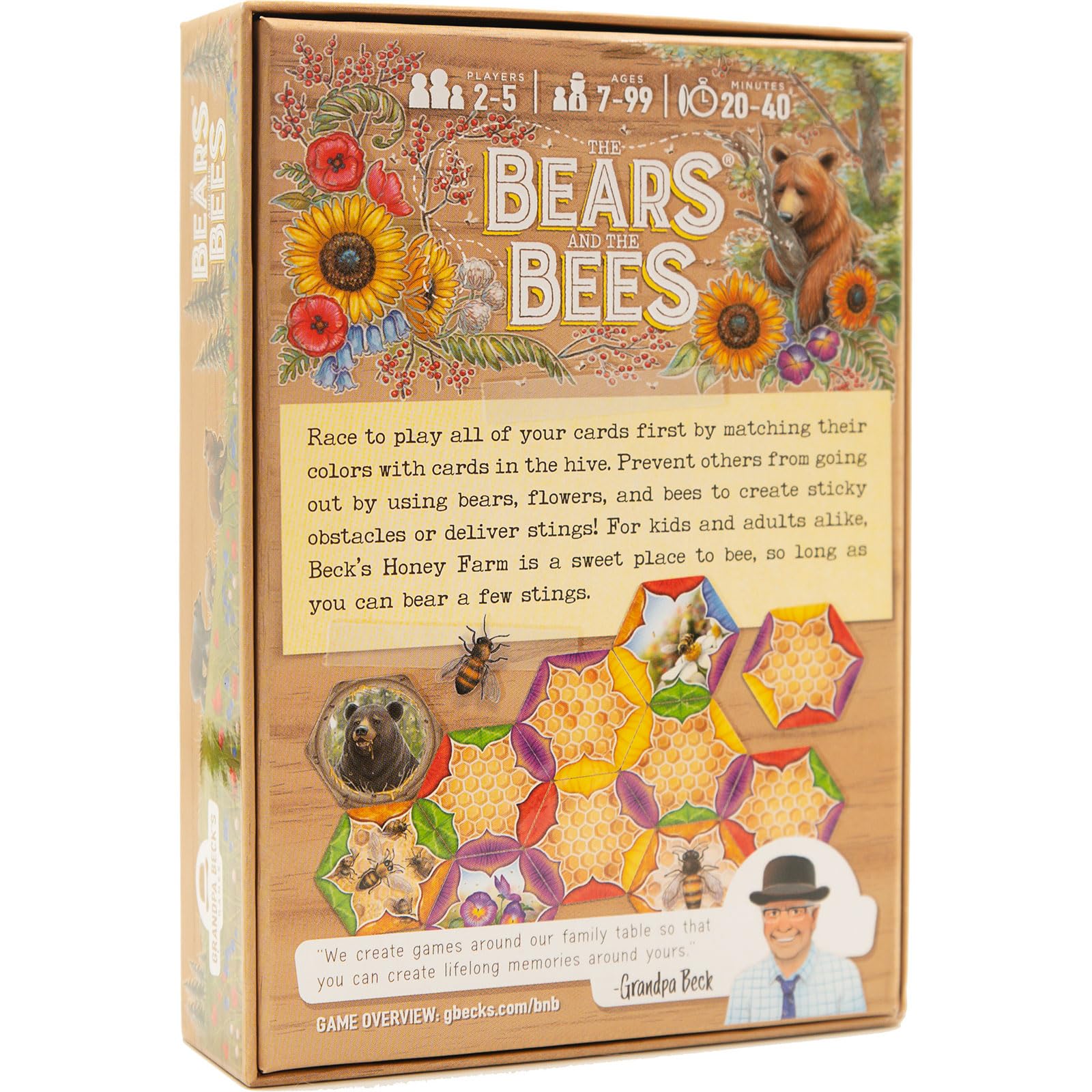 Grandpa Beck's Games The Bears and the Bees Card Game | Ages 7+ | 2-5 Players | 20-40 Min