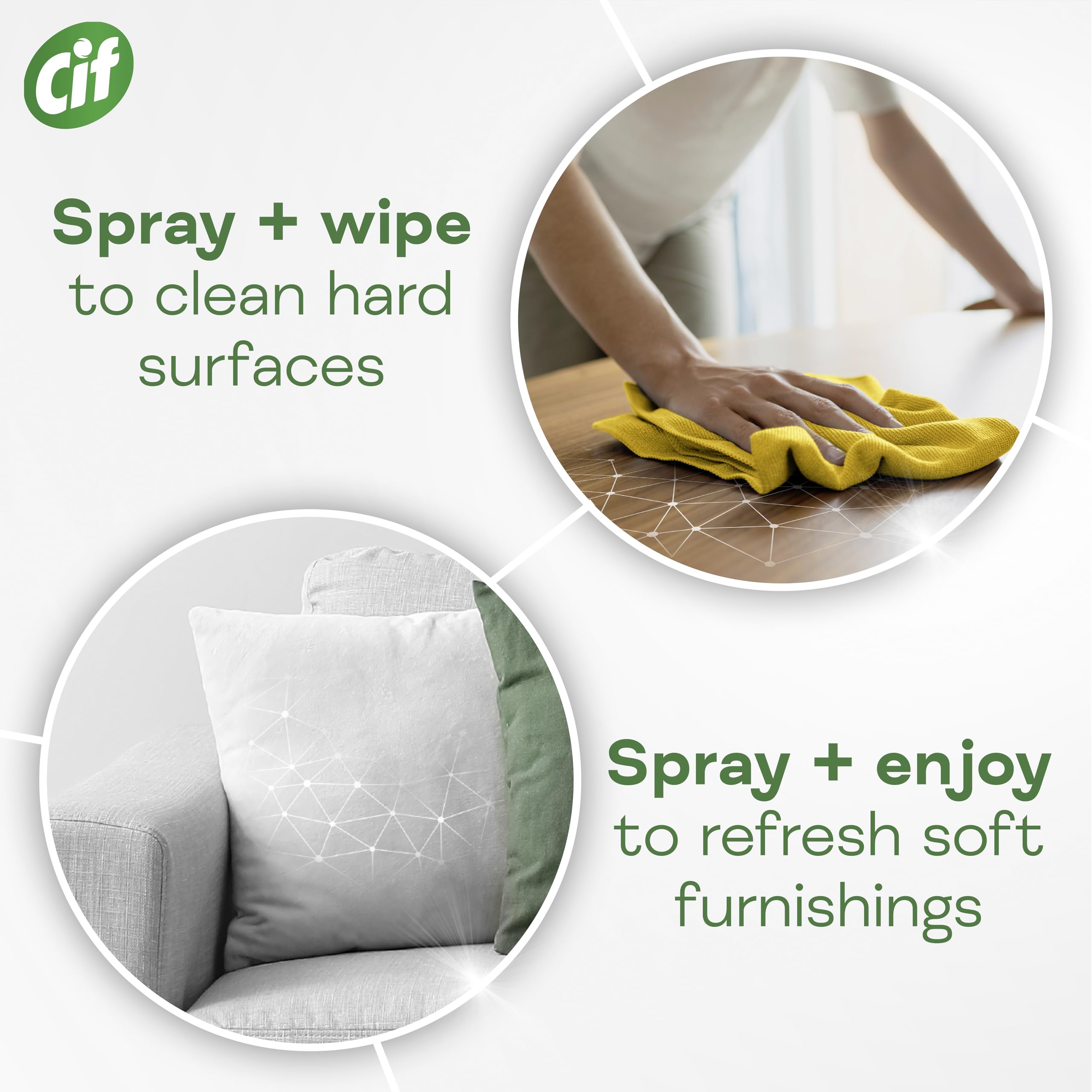 Cif Infinite Clean All-in-One Cleaner Spray Lime & Lemongrass | Probiotics Technology | 280 ml 9