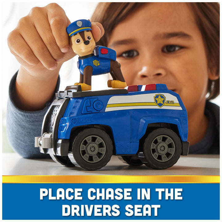 Chase's Patrol Cruiser - PAW Patrol Toy Car with Collectible Action Figure for Kids 3+