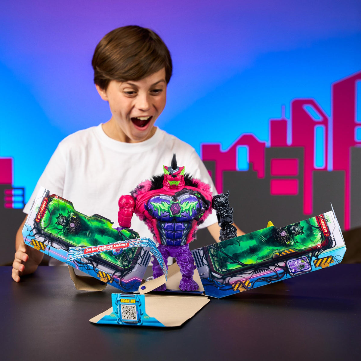 MRBEAST LAB MEGA-TECH Mutator NecroClaw Poseable Action Figure - 9 inch, Age 5+