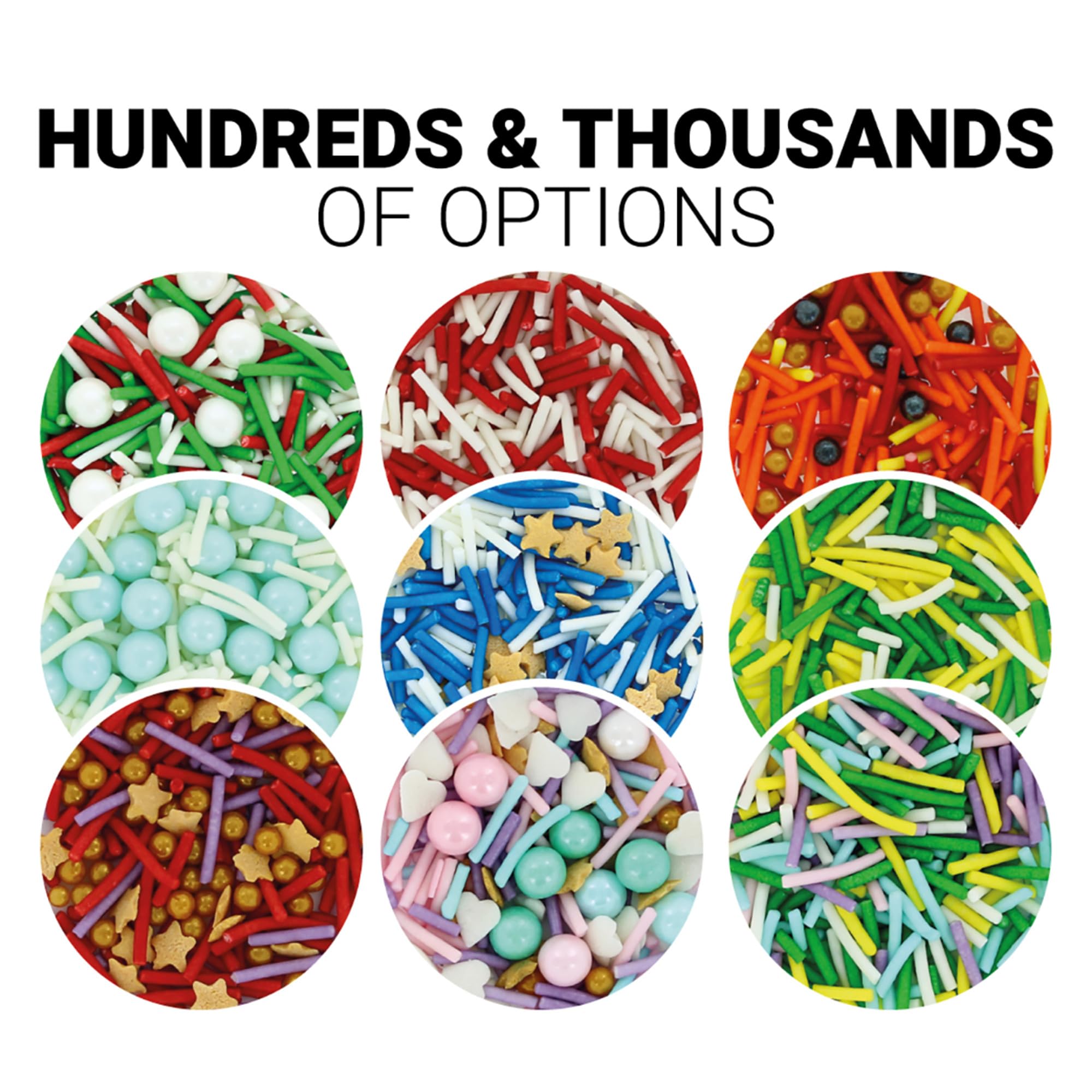 Culpitt Select Red Sugar Strands - Cake Sprinkle Decorations for Cakes, Cupcakes, Cookies, Ice Cream | 500g 14