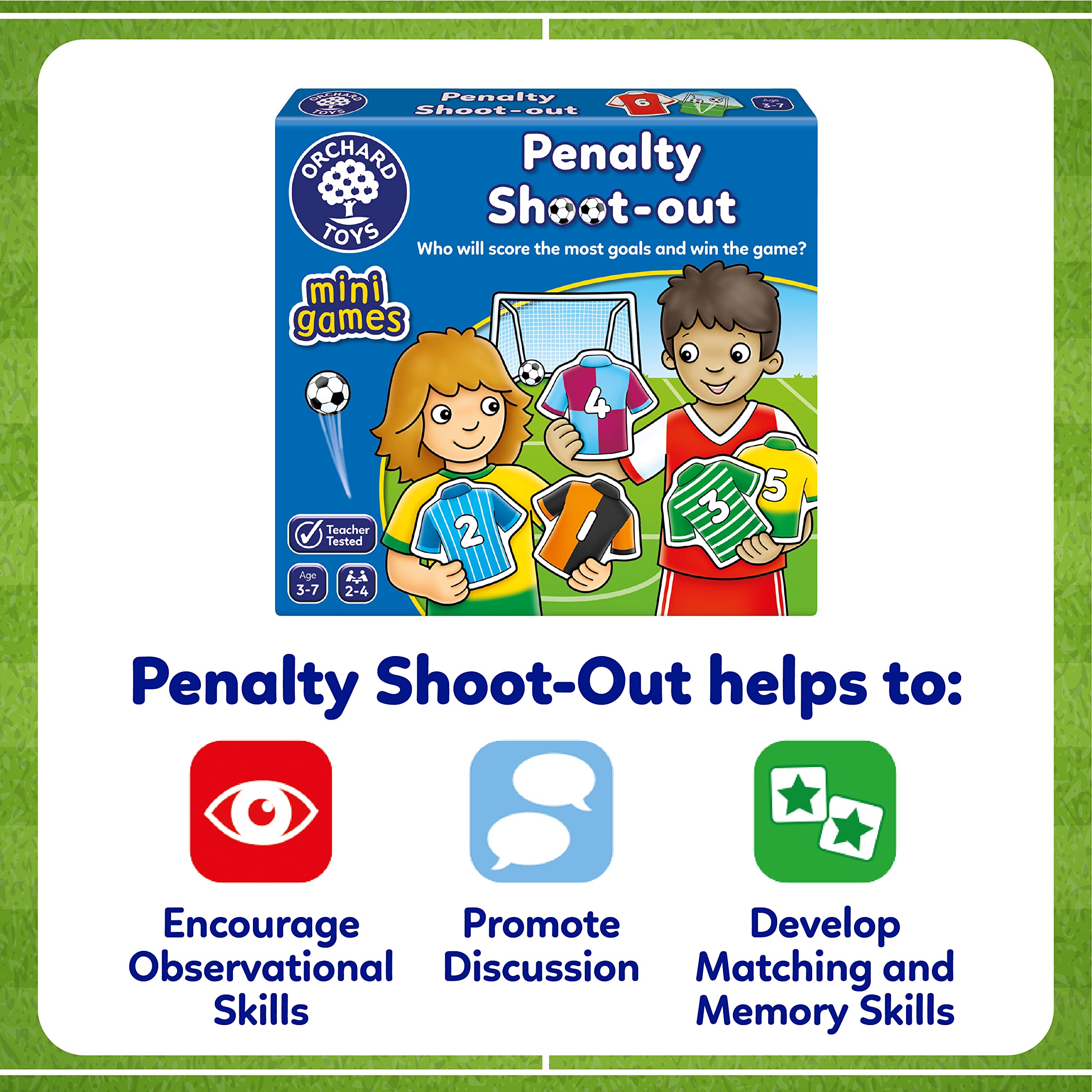 Orchard Toys Penalty Shoot-Out Mini Game - Educational Counting Game for Ages 3+ | 2-4 Players 5