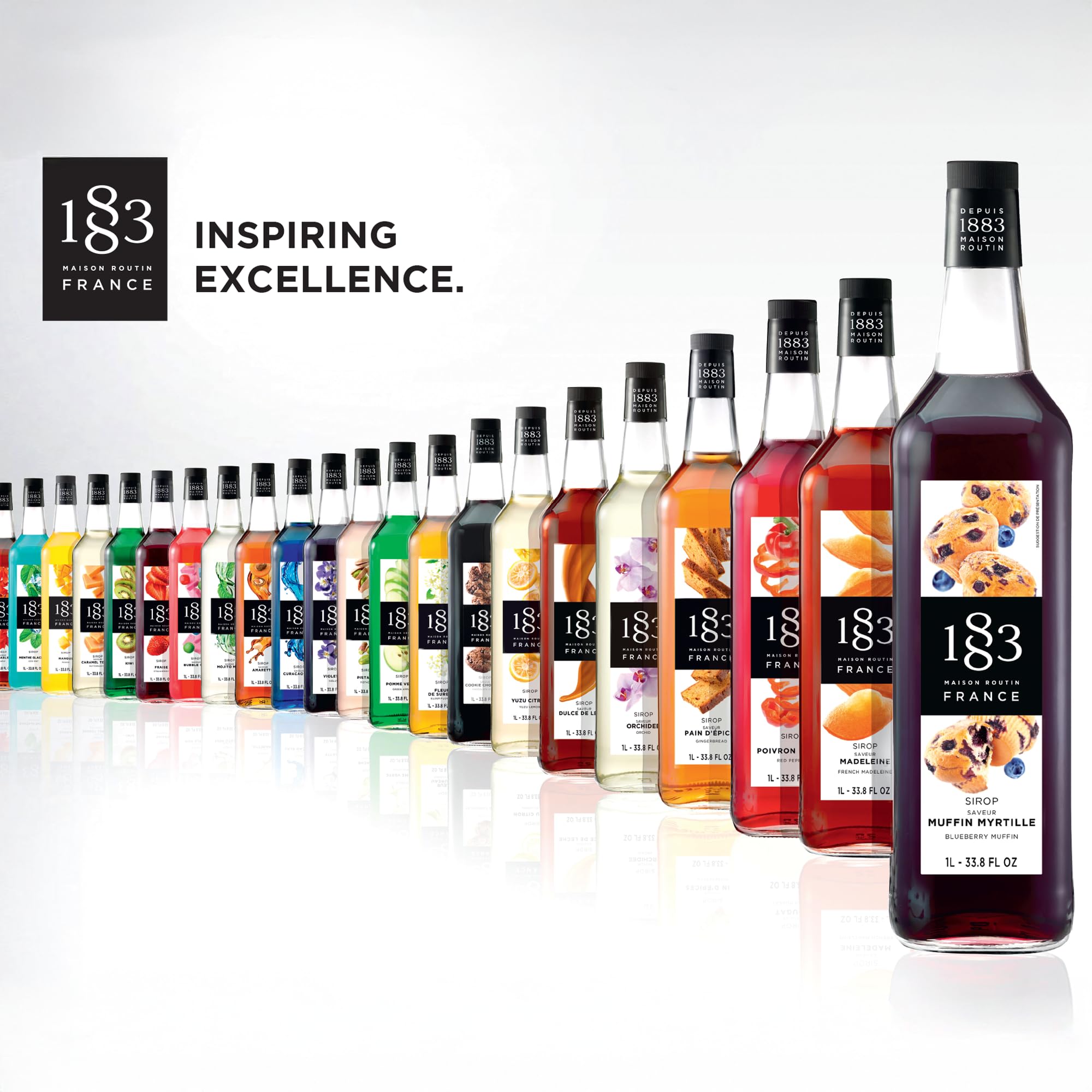 1883 MAISON ROUTIN Premium Sugar Free Caramel Syrup - 1L Bottle | For Coffee & Desserts 6