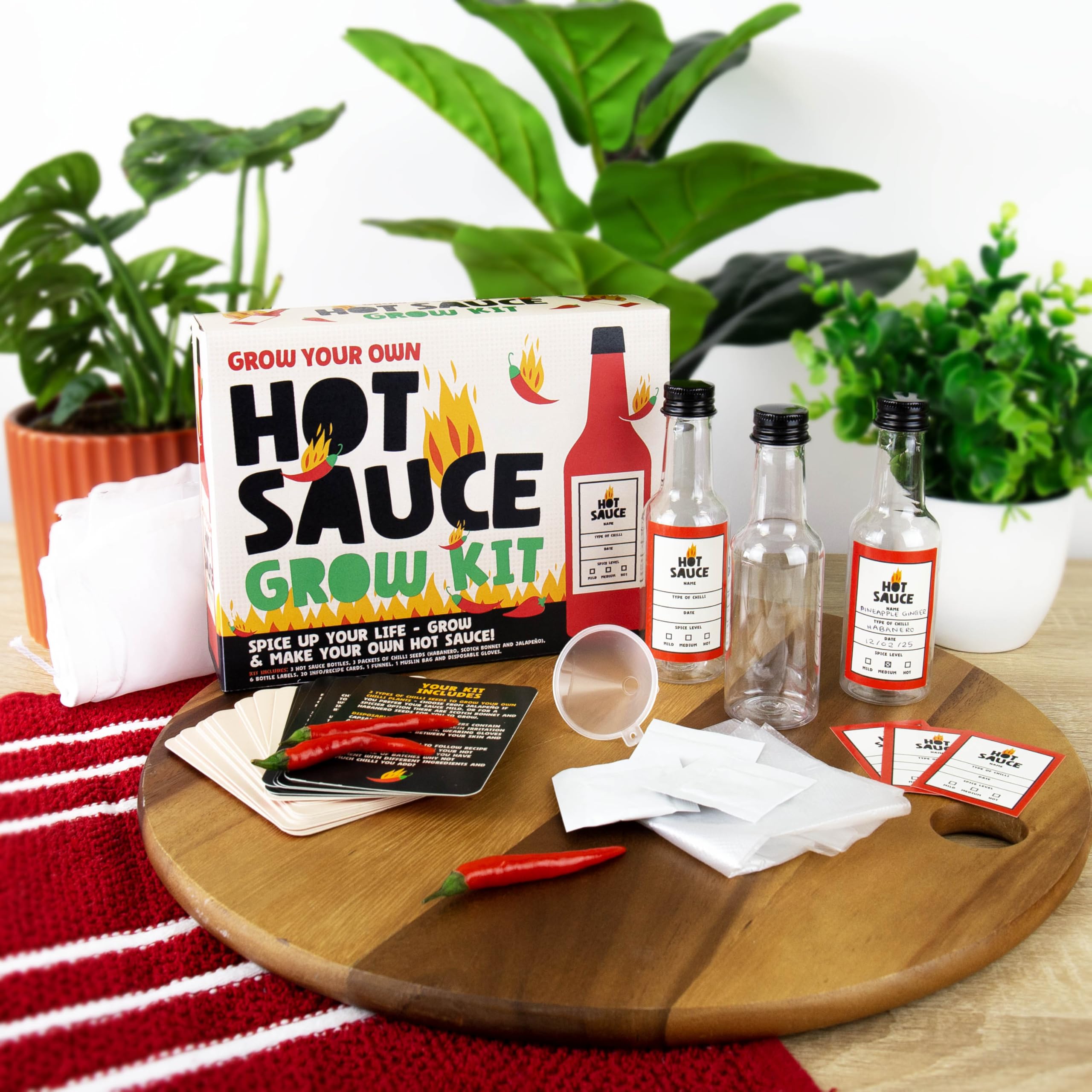 Gift Republic Grow Your Own Hot Sauce Kit - Includes Habanero, Scotch Bonnet & Jalapeño Seeds 5