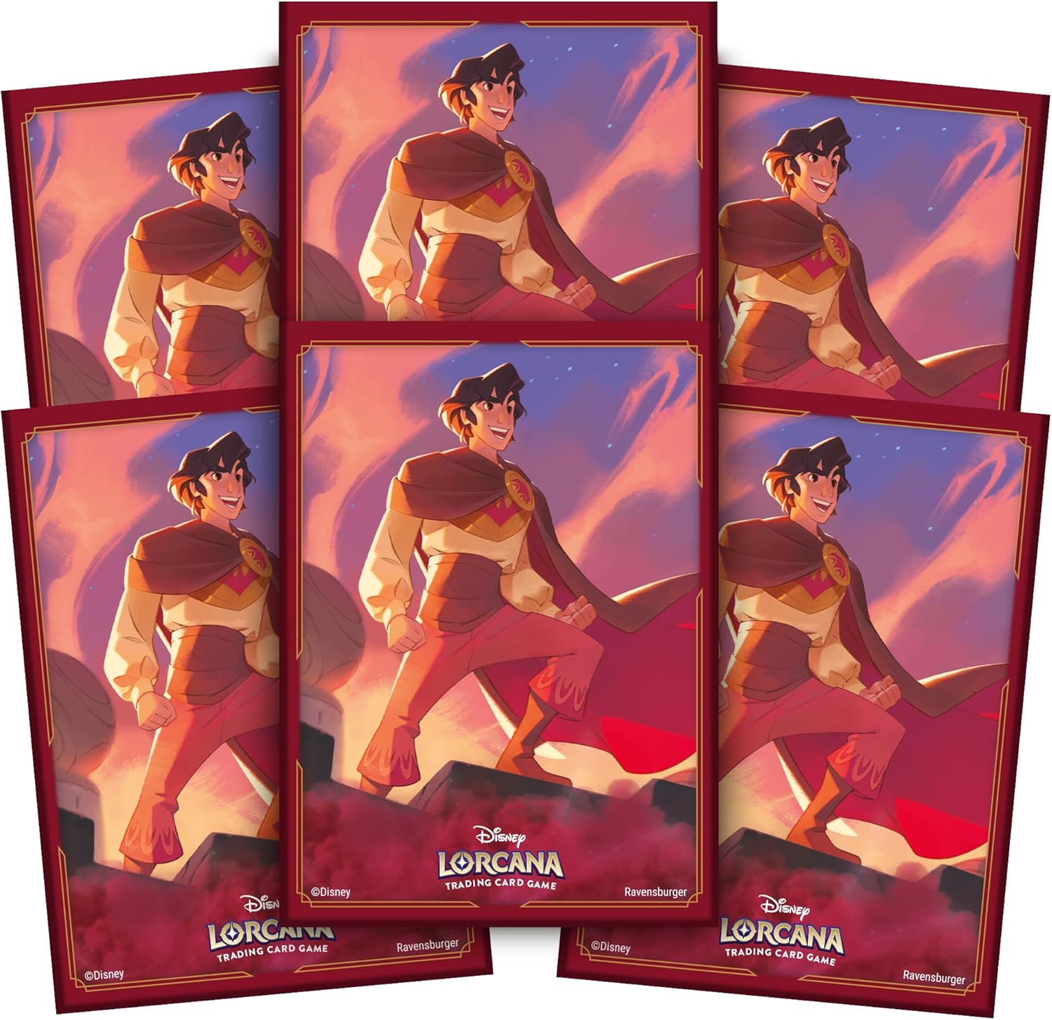Ravensburger Disney Lorcana TCG Aladdin Card Sleeves - Heroic Outlaw by Nicholas Kole