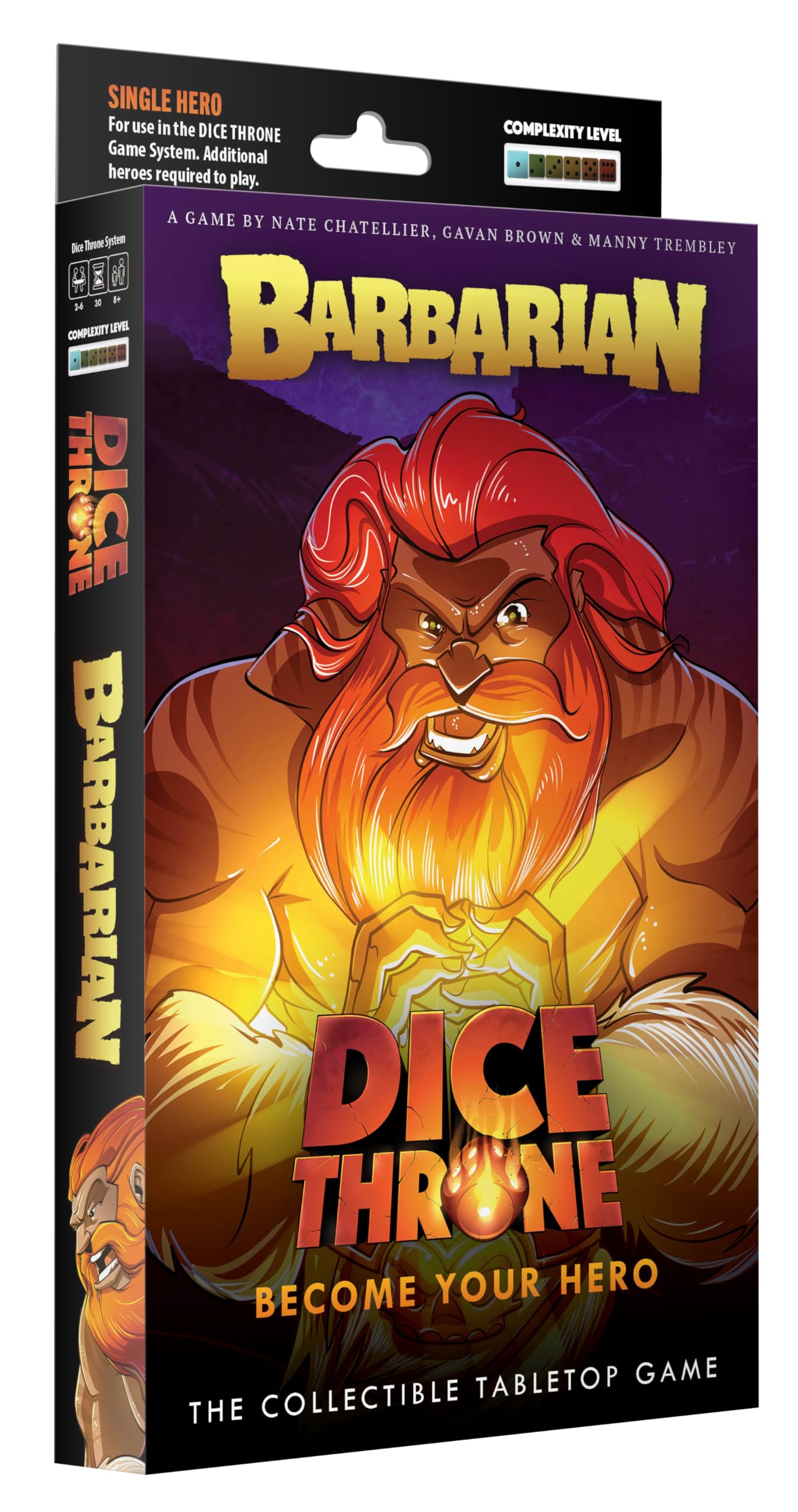 Dice Throne Barbarian Hero Pack - Fast Paced Combat for 2-4 Players | Ages 8+ | 90-120 Min Playtime 1