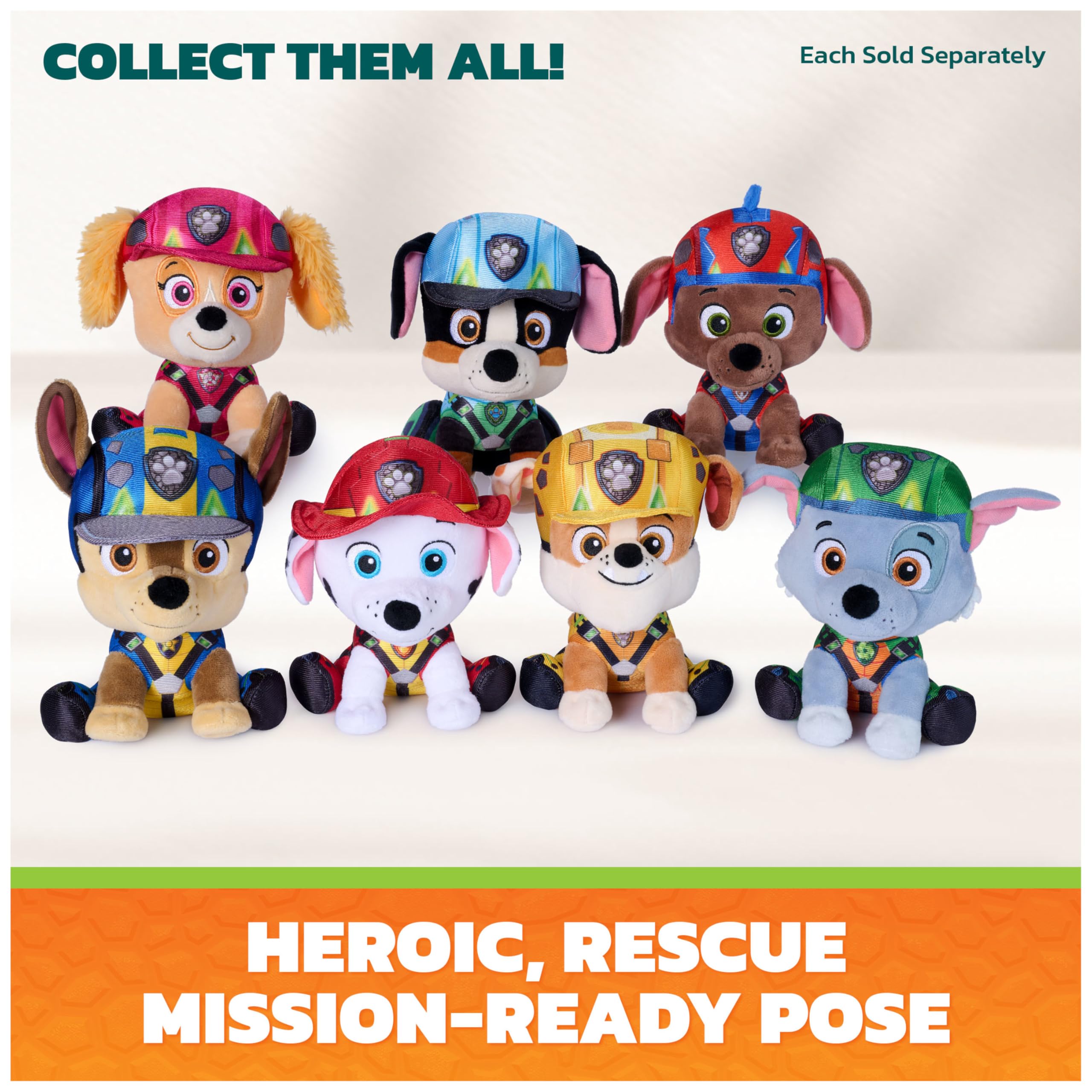 Paw Patrol Rubble Action Figure - Multicolor Plastic Toy | Ages 12-84 Months 7