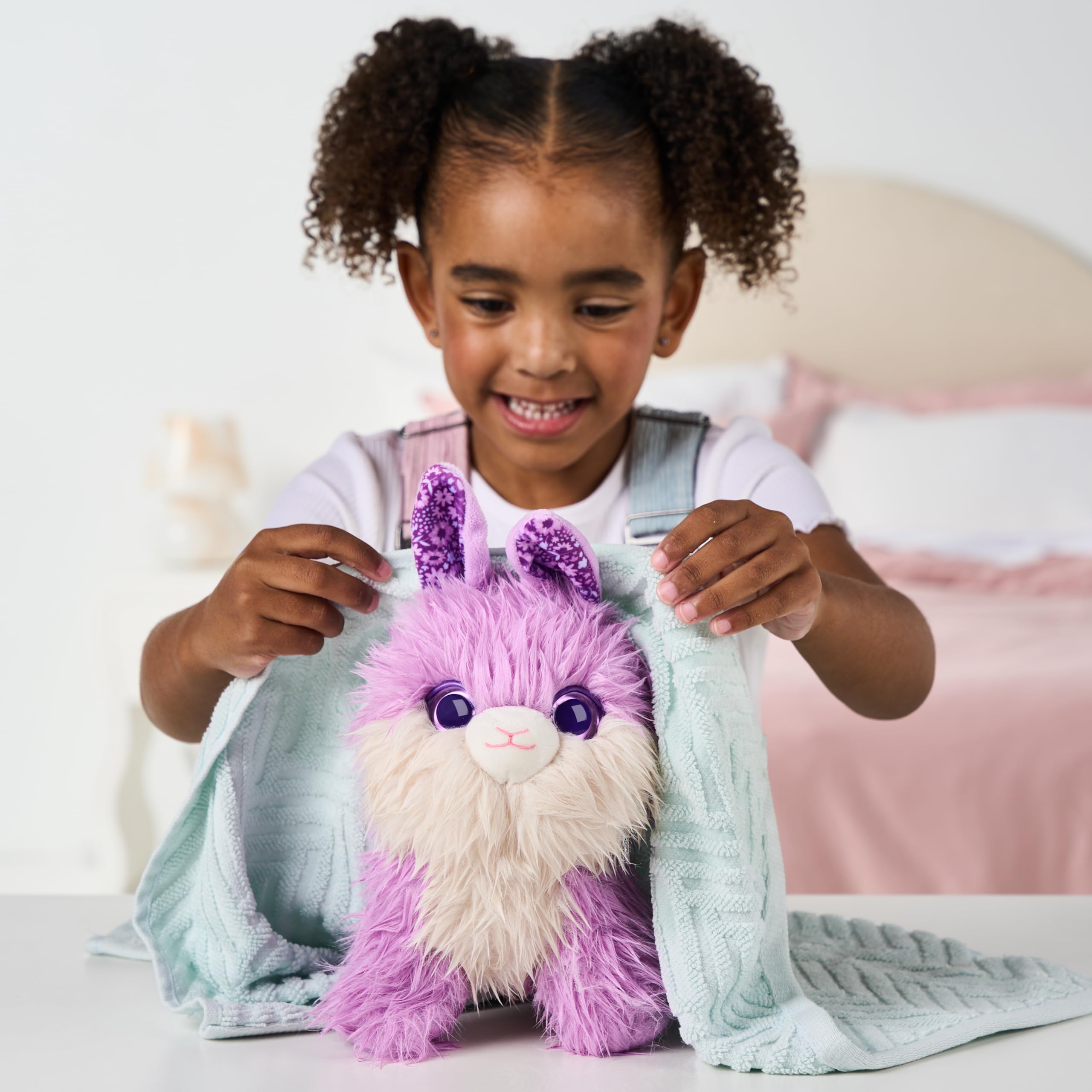 SCRUFFALUVS Mystery Little Live Pets ScruffaLuvs Bunny Scruffs Plush Toy, 5.5' Tall 6