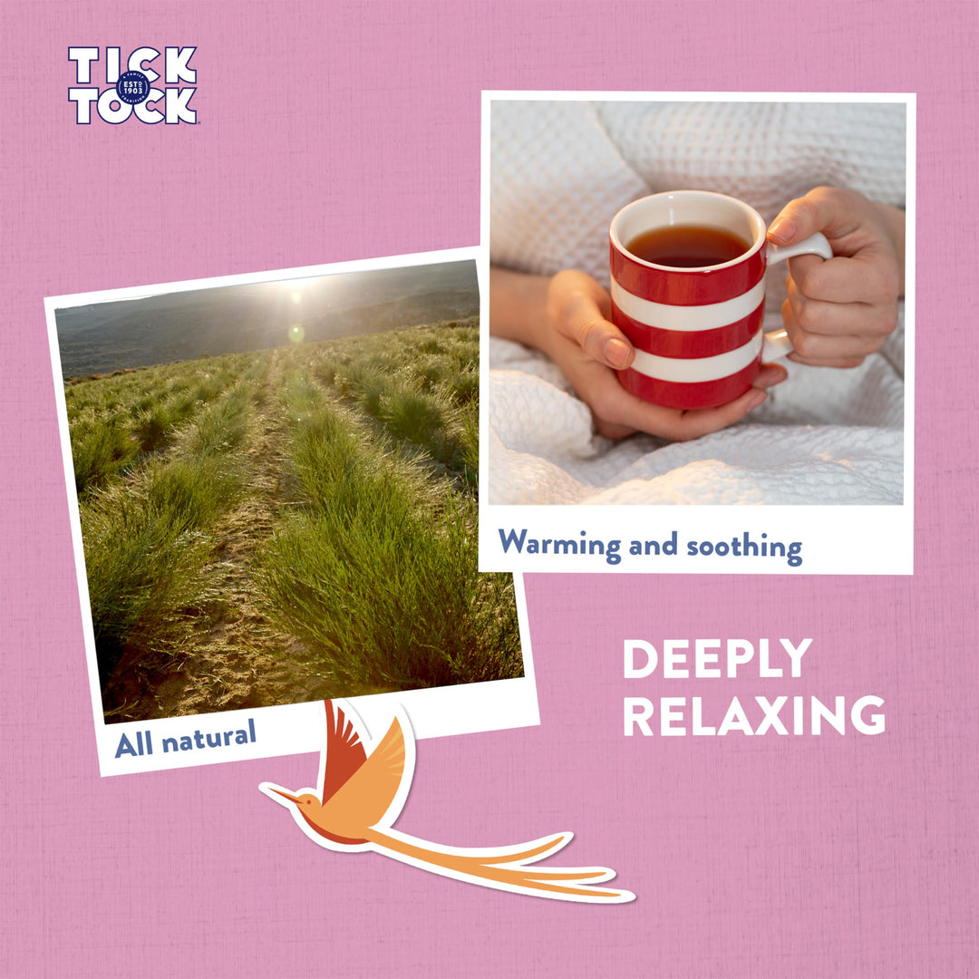 Tick Tock - Wellbeing Relax Chai Tea 6 x 20 (120 Teabags), Caffeine-Free Rooibos