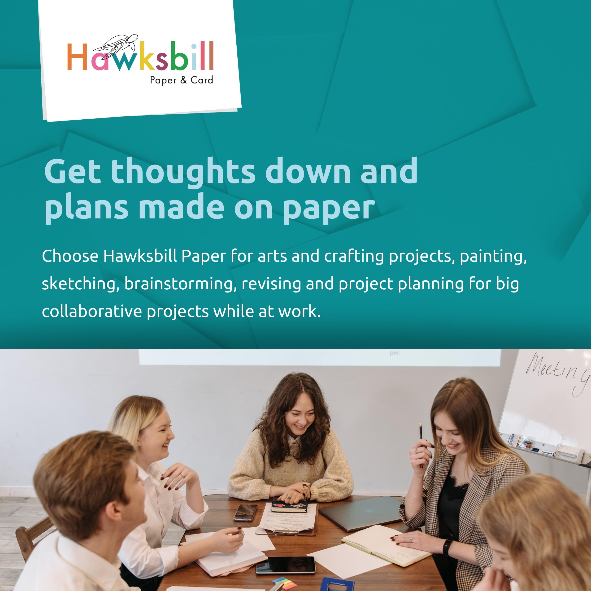 Hawksbill Bright Blue Copy Paper - 80 GSM A4 | 100 Sheets | Dyslexia-Friendly 5