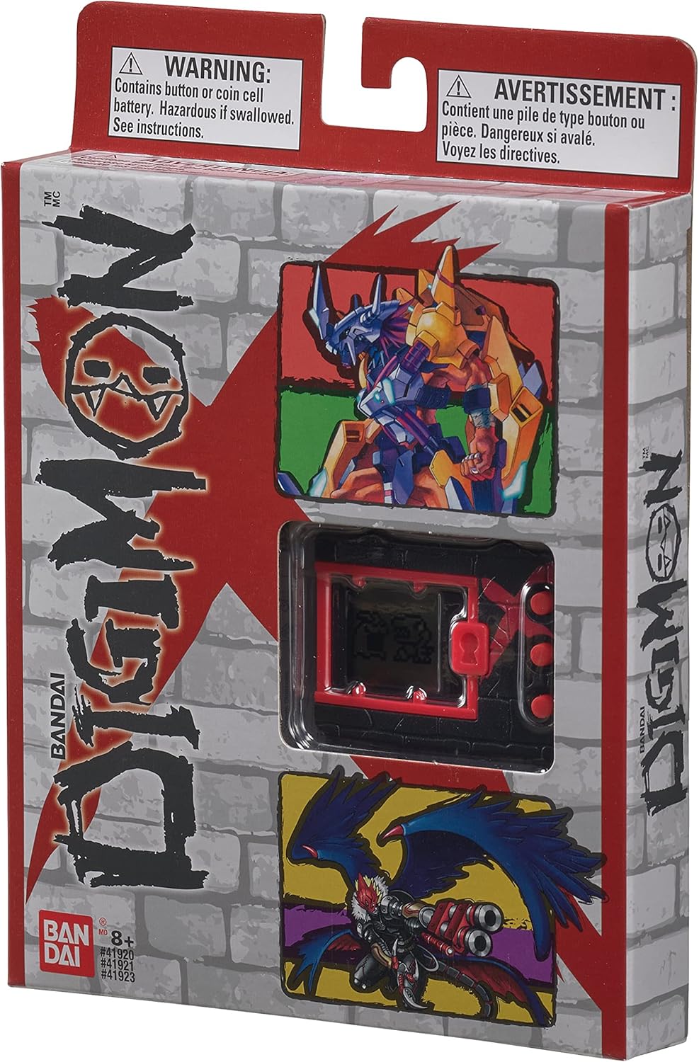 Bandai America Digimon X - Black & Red Virtual Pet, Reverse Compatibility, Quest Mode, Batteries Included, Ages 8+