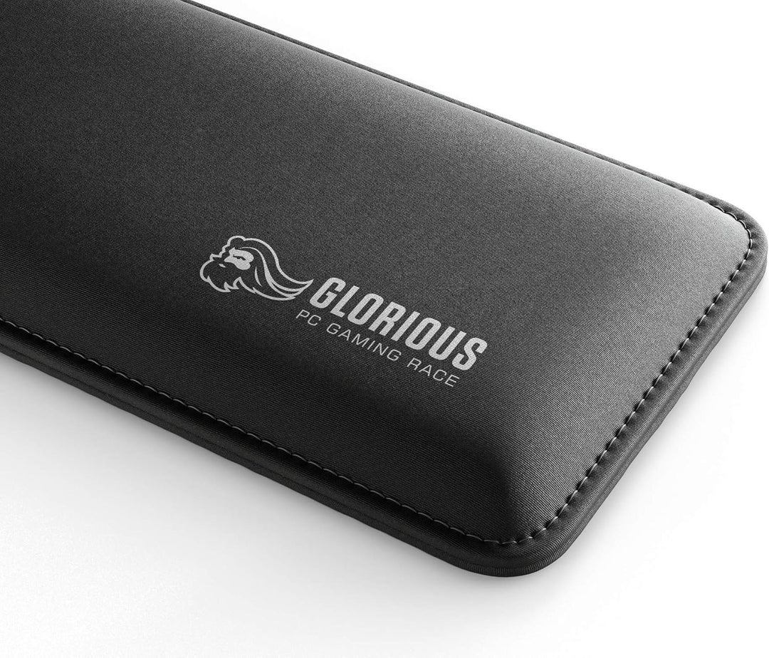 Glorious PC Gaming Race Keyboard Wrist Rest Slim - Full Size, Black - Ergonomic Wrist Support for Mechanical Keyboards