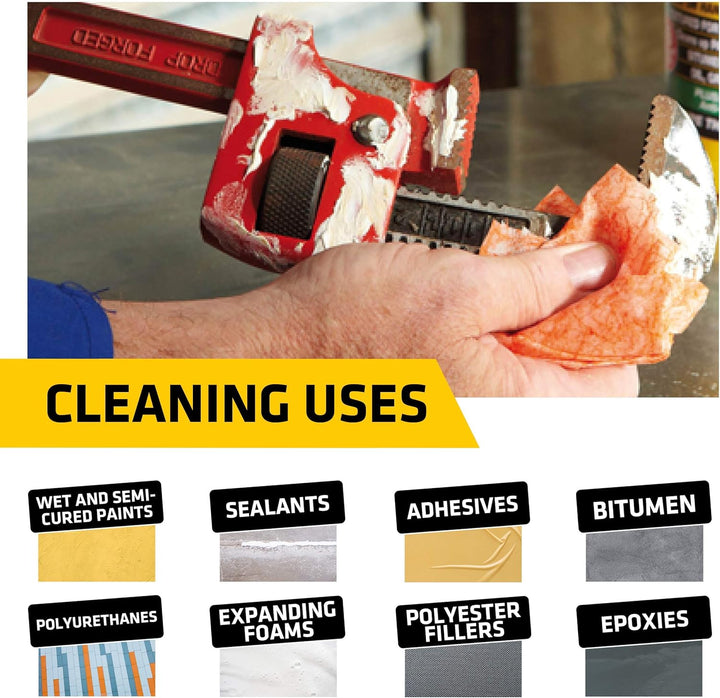 Everbuild - Wonder Wipes Multi-Use Cleaning Wipes, 100 Wipes, Red