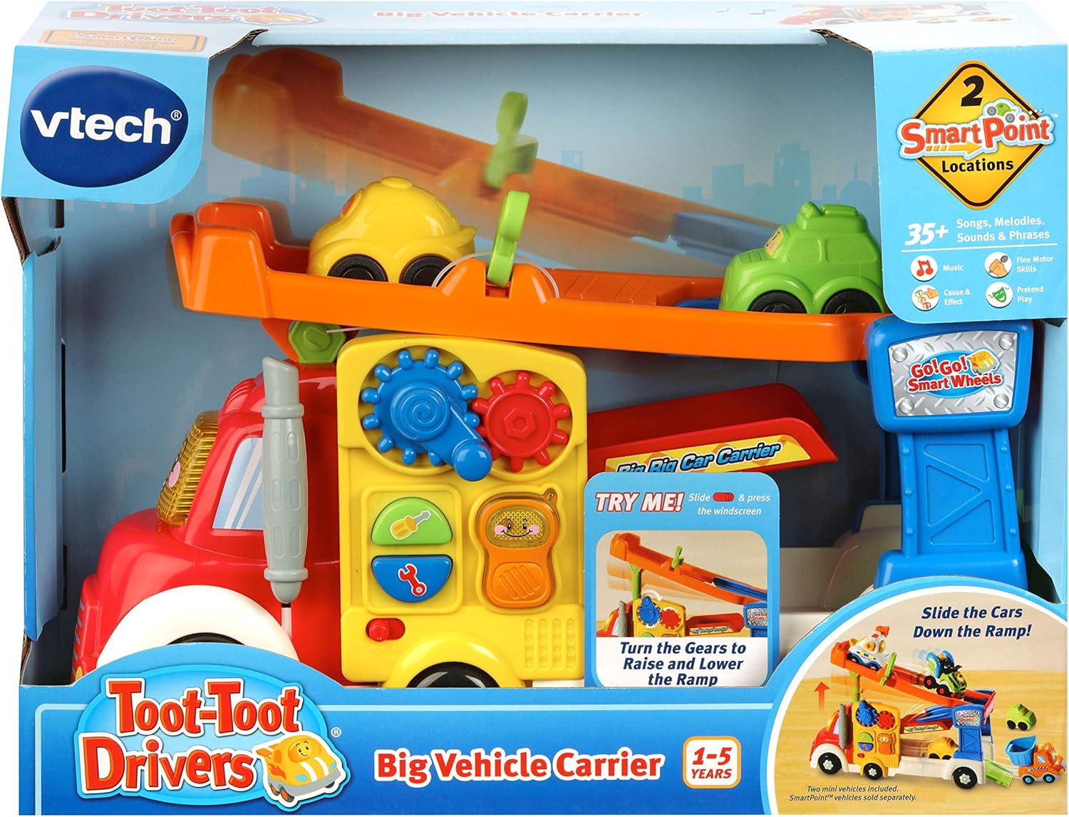 VTech Toot-Toot Drivers Big Vehicle Carrier - Interactive Musical Toy for Toddlers 12M+ 11