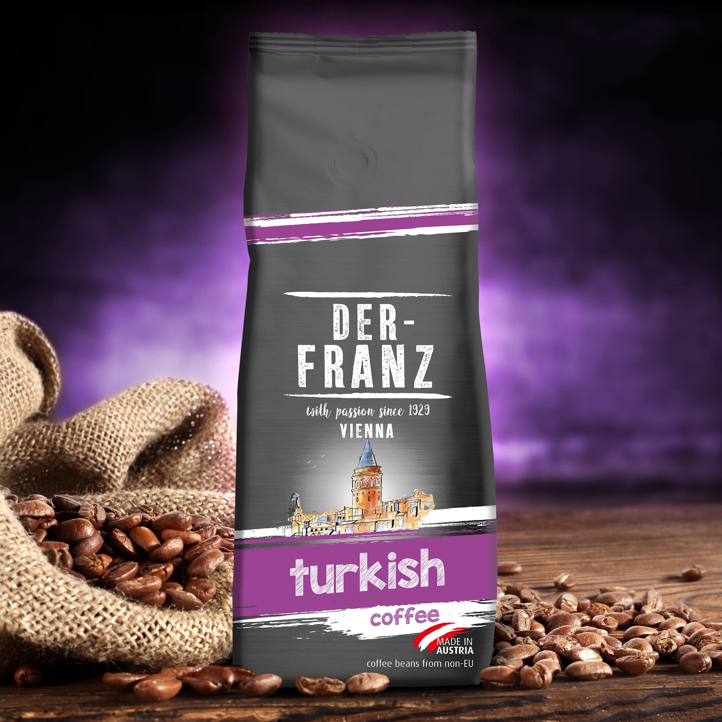 Der-Franz Turkish Coffee, Finely Ground, 2 x 500 g 7
