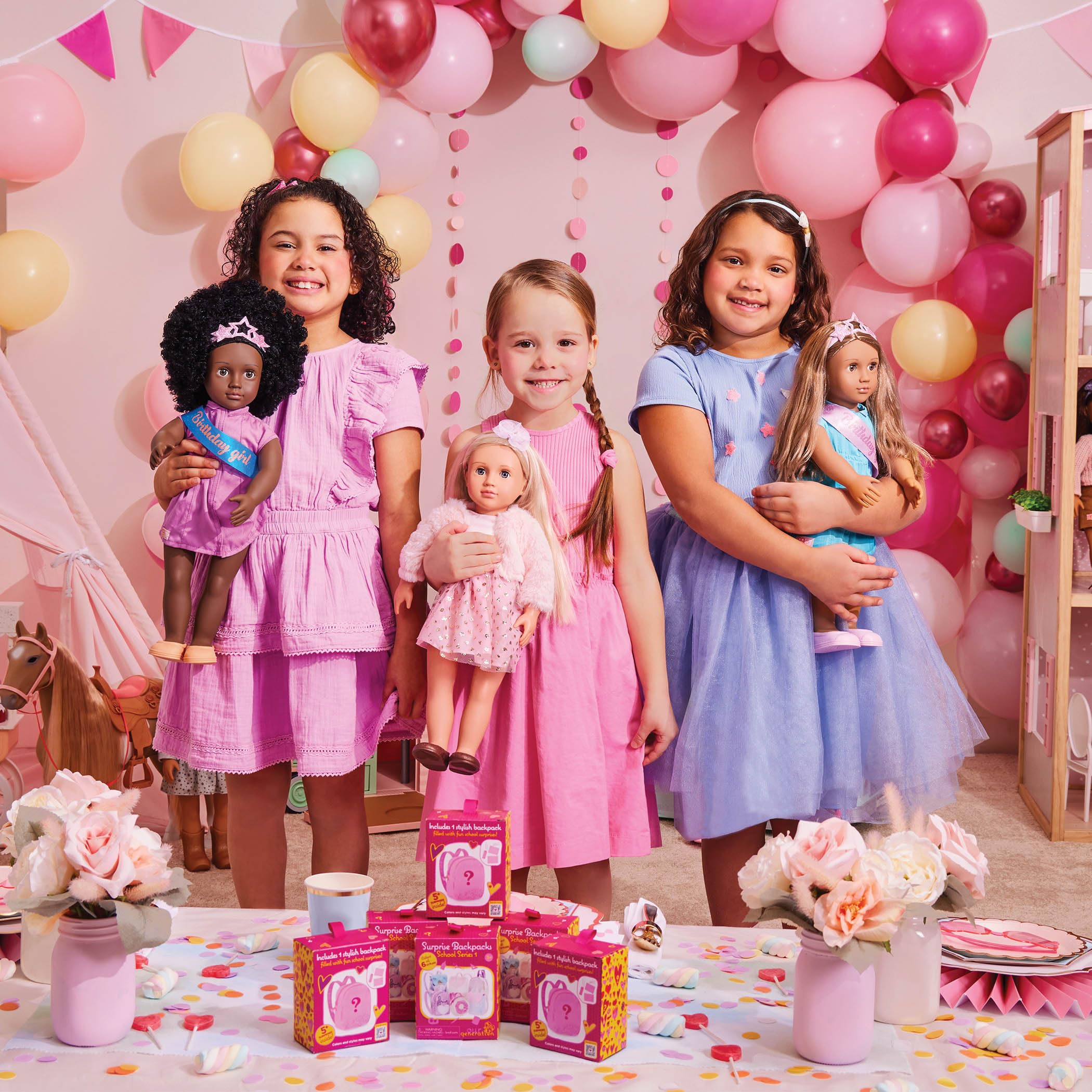 Our Generation 18-inch Doll Confetti-Print Party Dress Outfit for 3+ 12