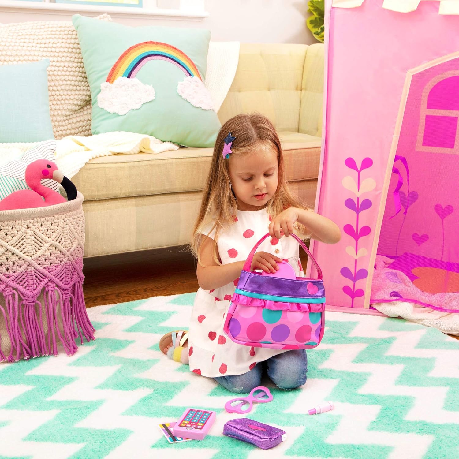 Play Circle Princess Purse Role Play Set with 8 Accessories 8