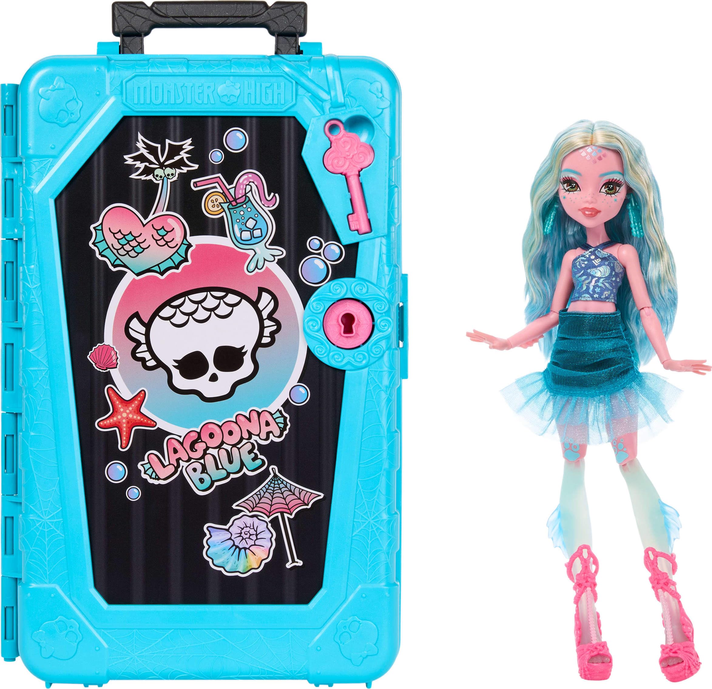 Monster High Skulltimate Secrets Lagoona Blue Doll & Accessories Playset - 19 Surprises, 3 Keys, Travel Theme