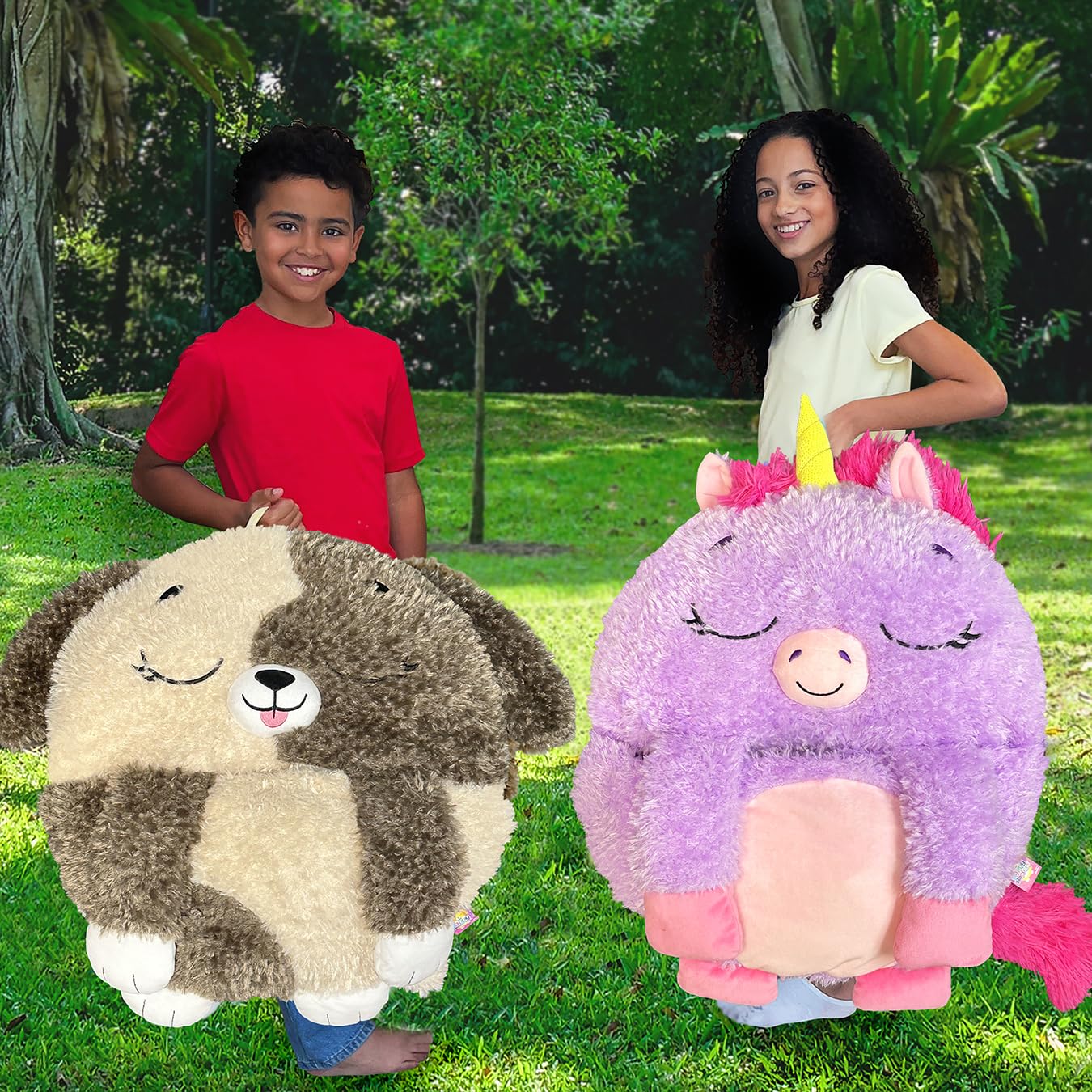 Happy Nappers Kids Sleeping Bag - Purple Unicorn - 2-in-1 Plush Toy & Sleeping Bag for Nap Time or Play 14