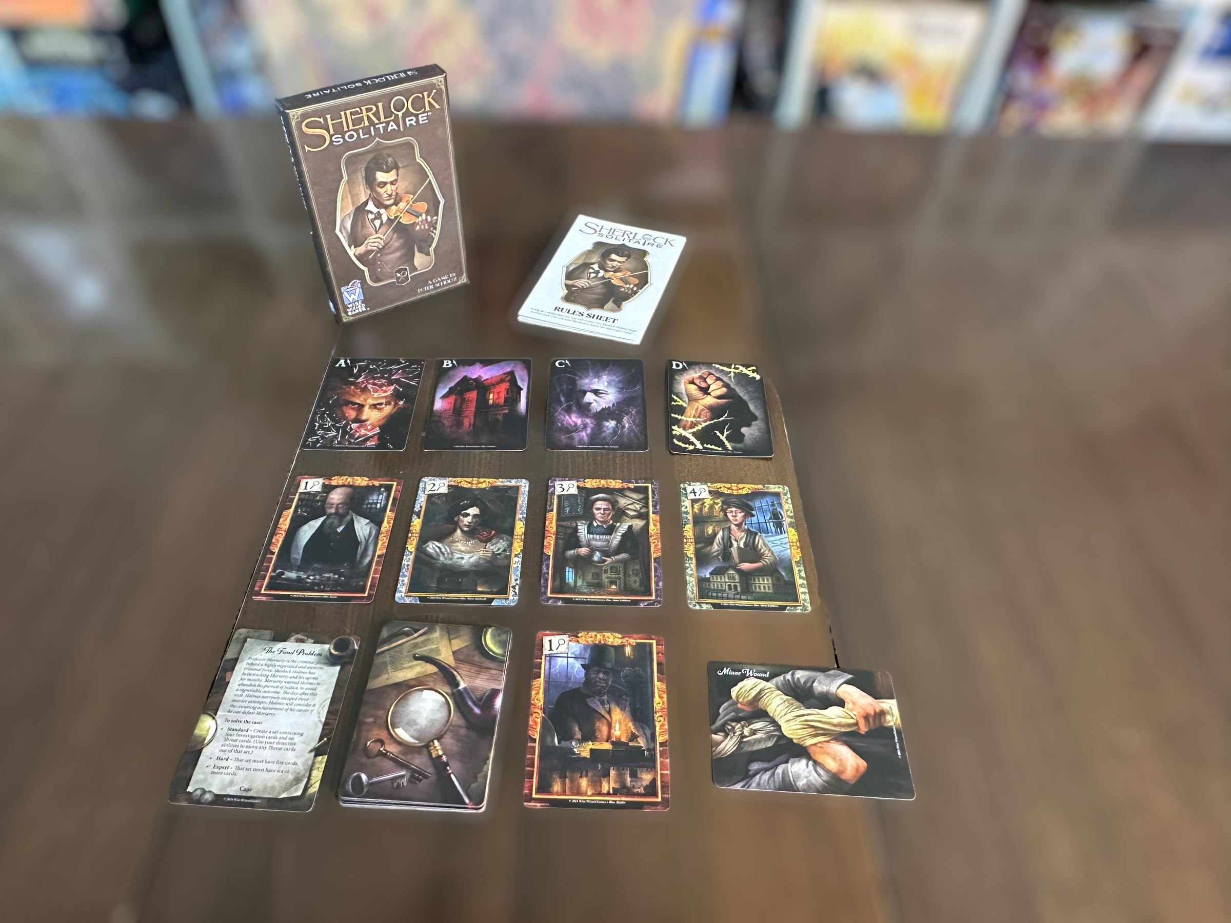 WISE WIZARD GAMES Sherlock Solitaire Strategy Card Game | 1-2 Players | Ages 18+ 7