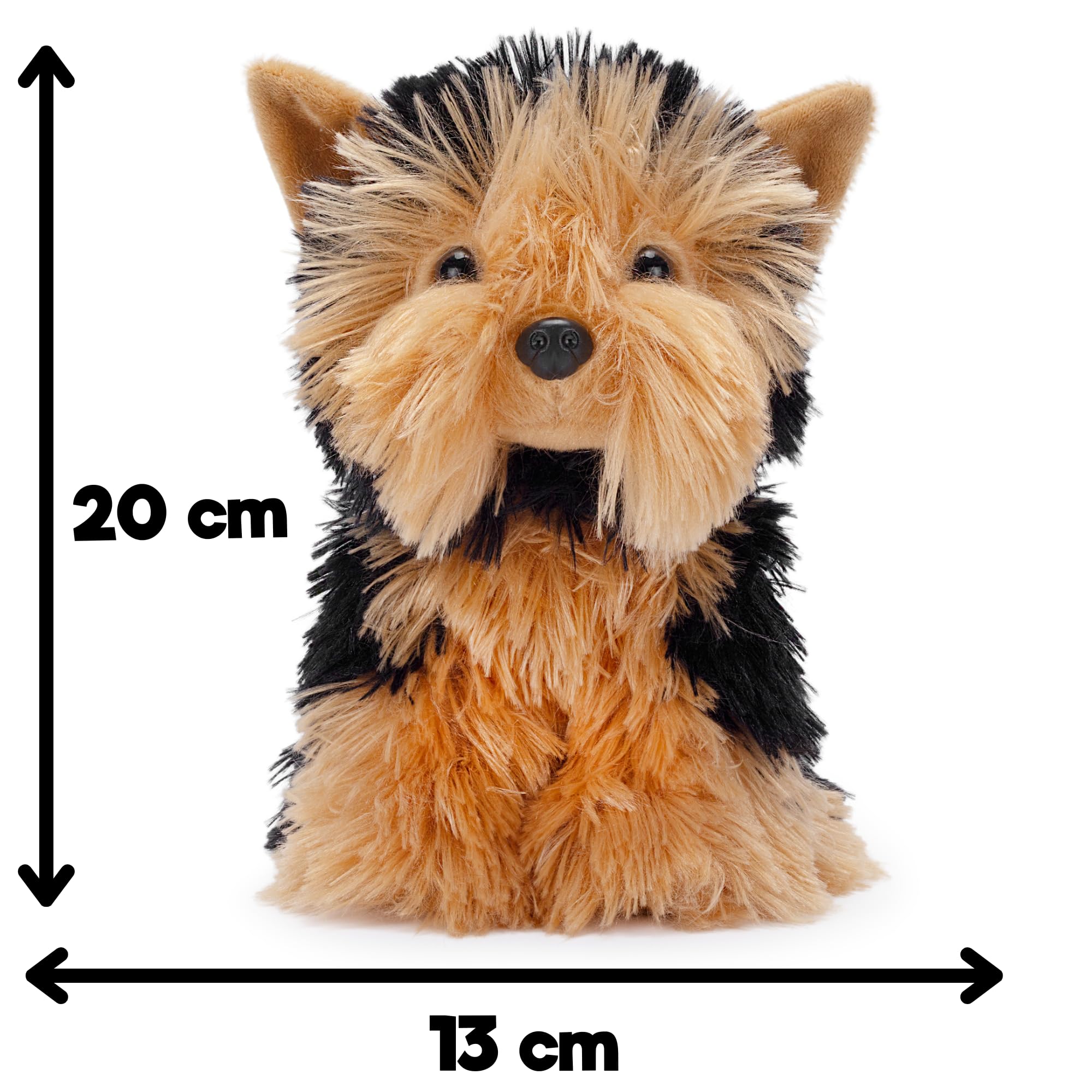 Zappi Co Rob the Yorkshire Terrier Plush Toy Dog - 22cm Stuffed Animal | Recycled Material 5