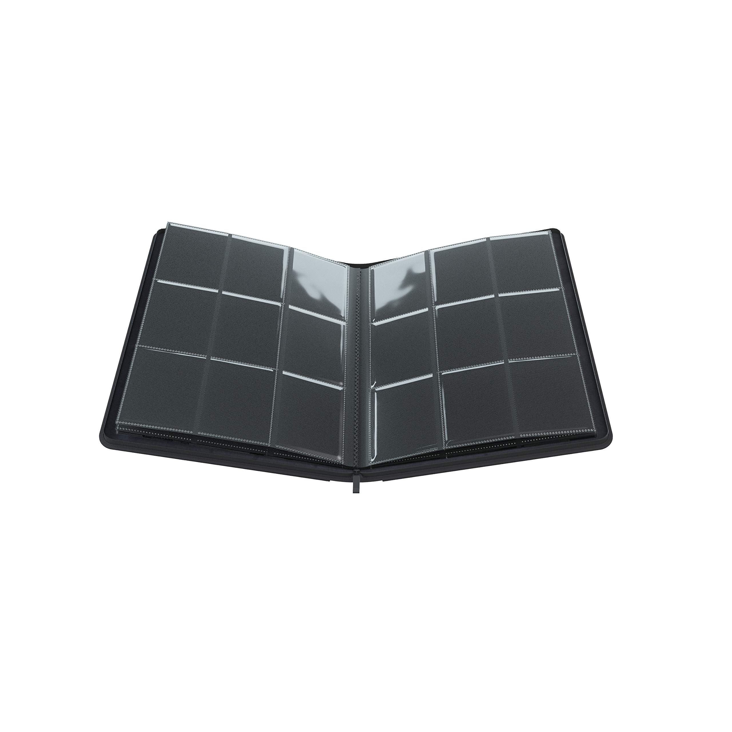 Gamegenic Zip-Up Album - 360 Card Capacity | Side-Loading Pockets | Rigid Cover | Black 6