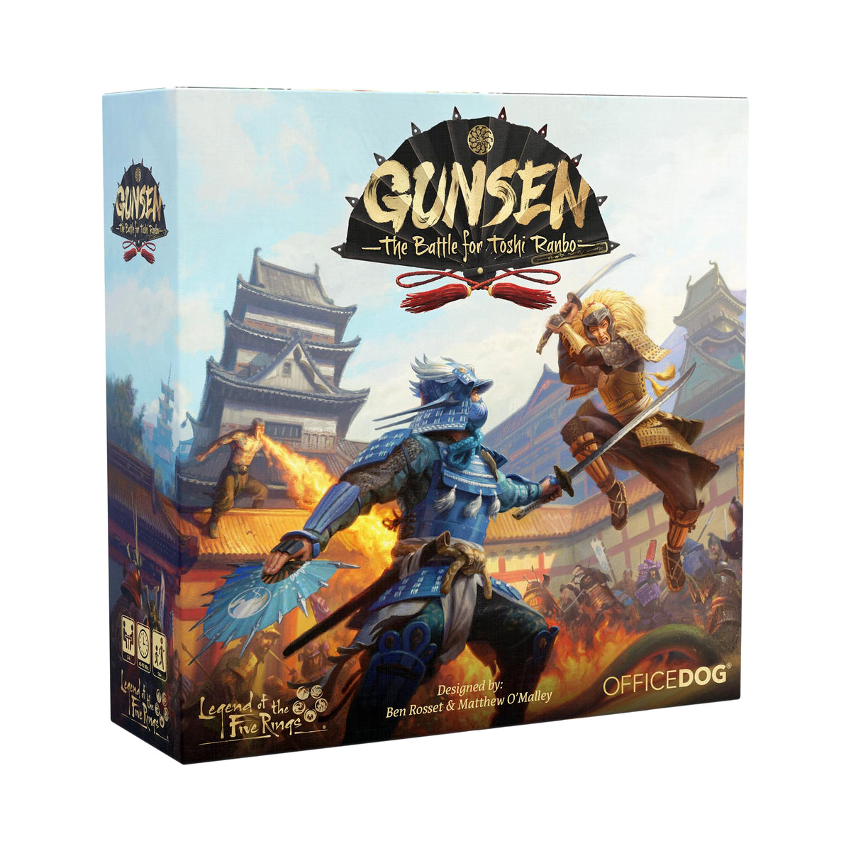 Asmodee Gunsen: The Battle for Toshi Ranbo - Tactical Strategy Board Game | 2-6 Players | Ages 14+