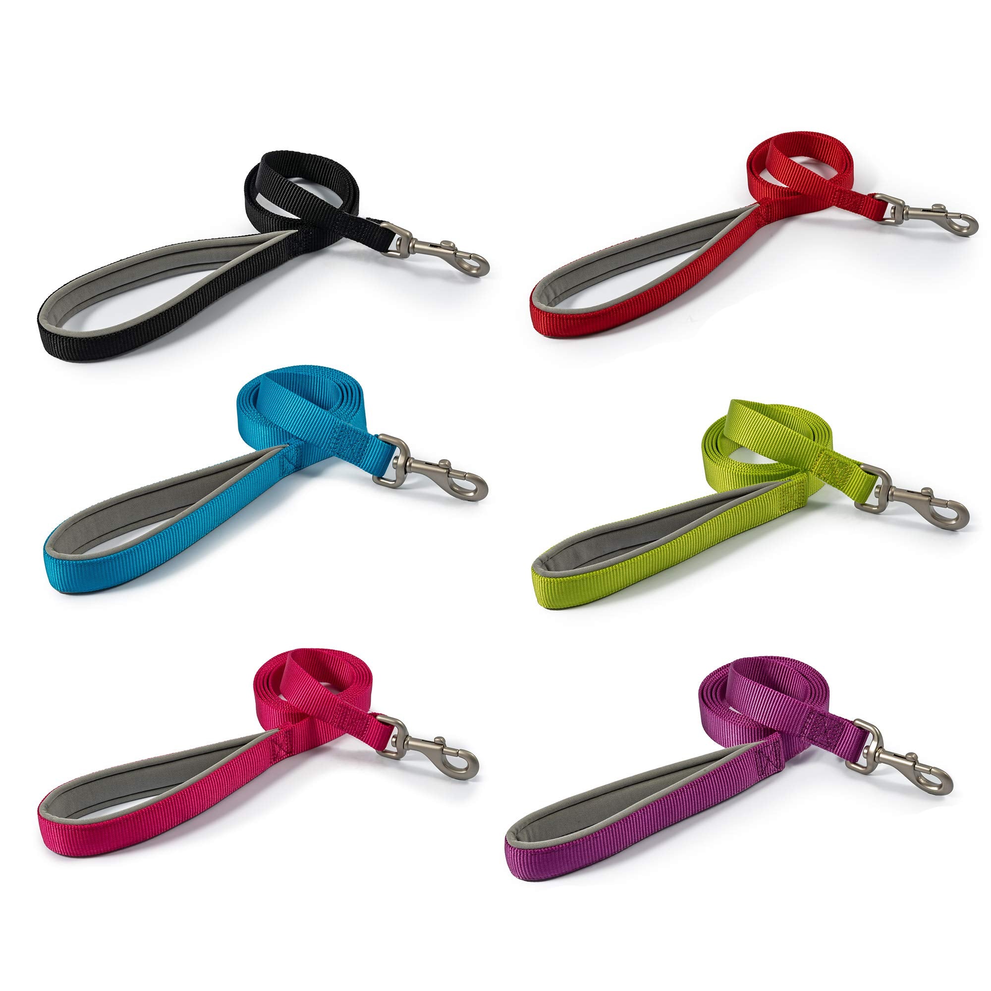 Ancol Padded Nylon Dog Lead - Black, 100 x 2.5 cm | Weatherproof | Large Dog (Up to 75 kg) 5